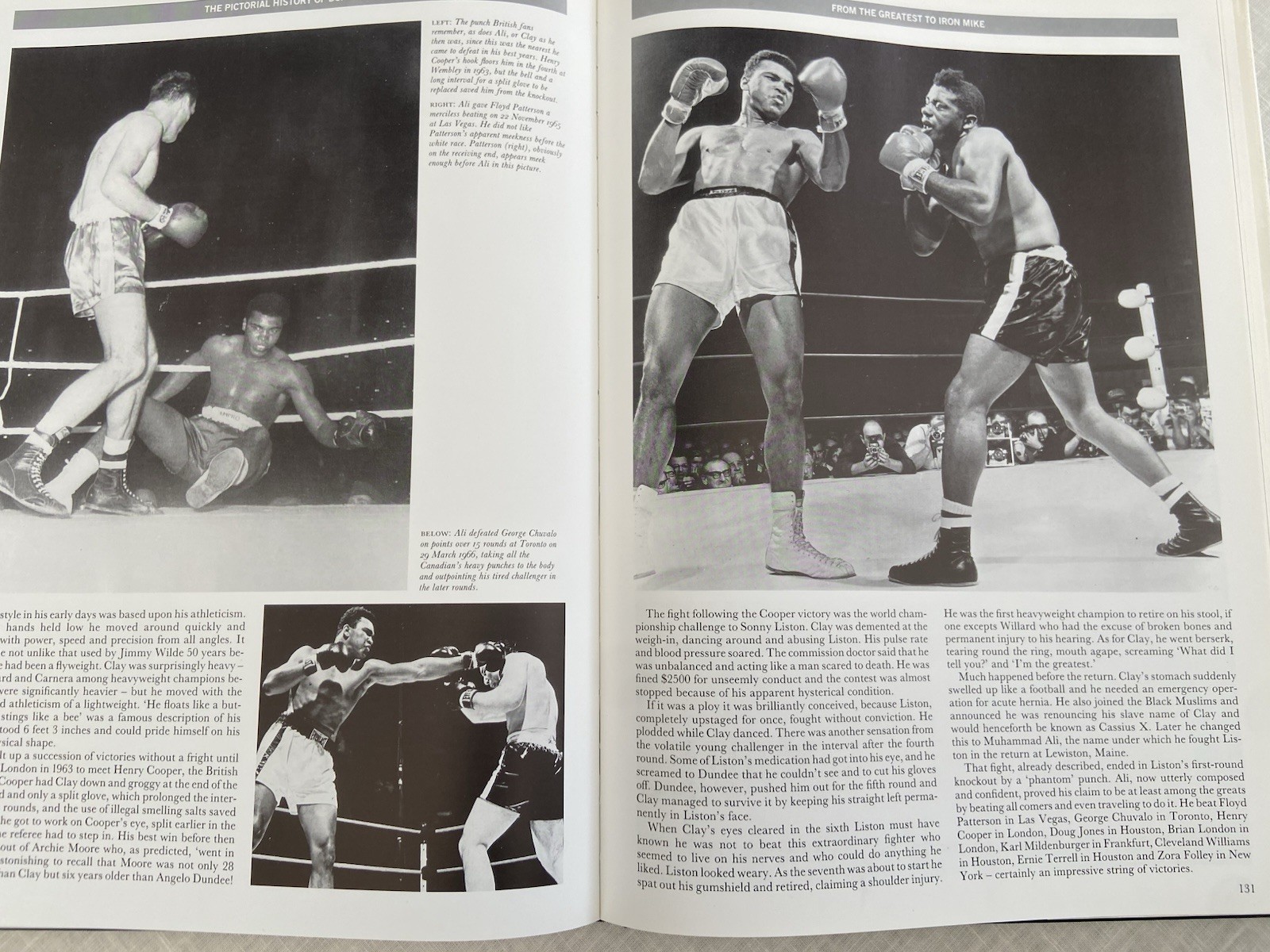Vintage 1988, „Pictorial History of Boxing“ Peter Arnold XL Vg 1st Print FREE SH
