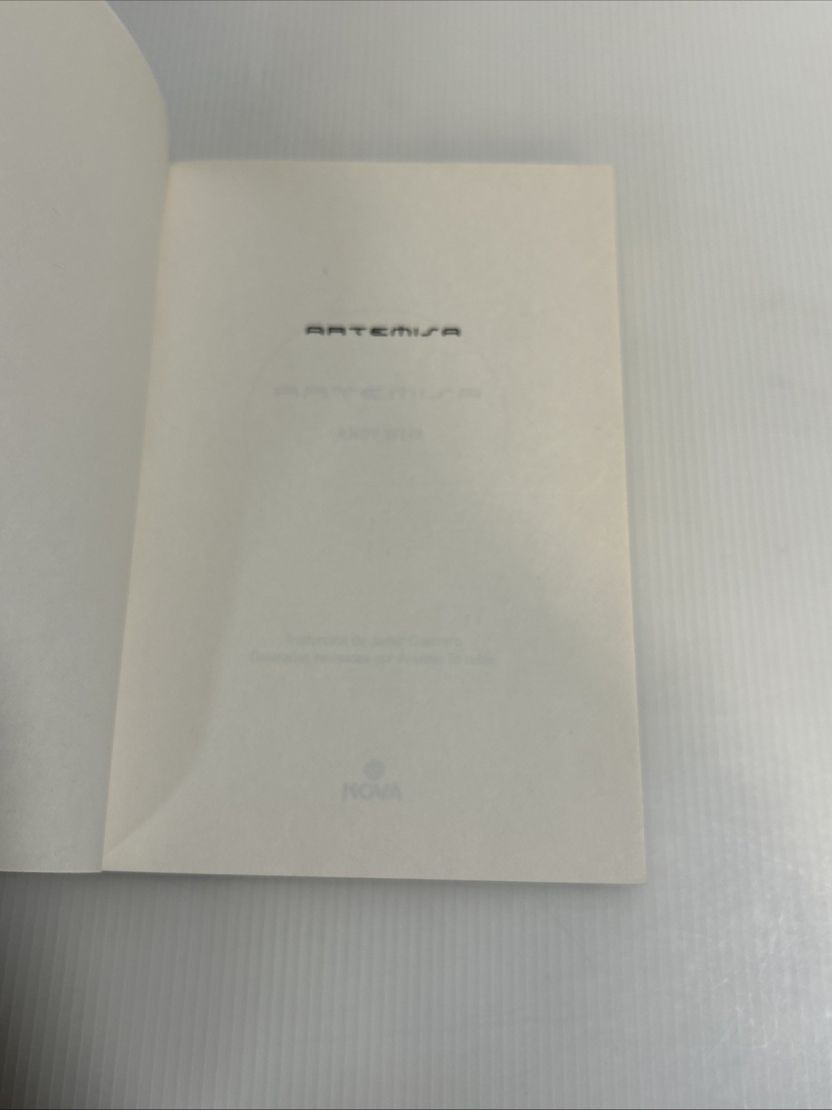 Artemis Andy Weir Spanish Edition PB 2018 Ciencia Ficcion El Marciano