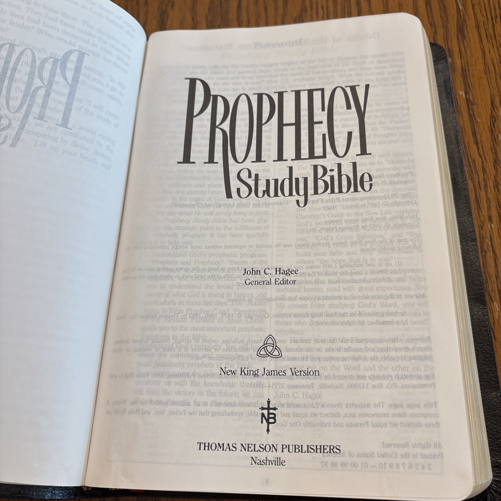 Prophecy Study Bible By John Hagee NKJV