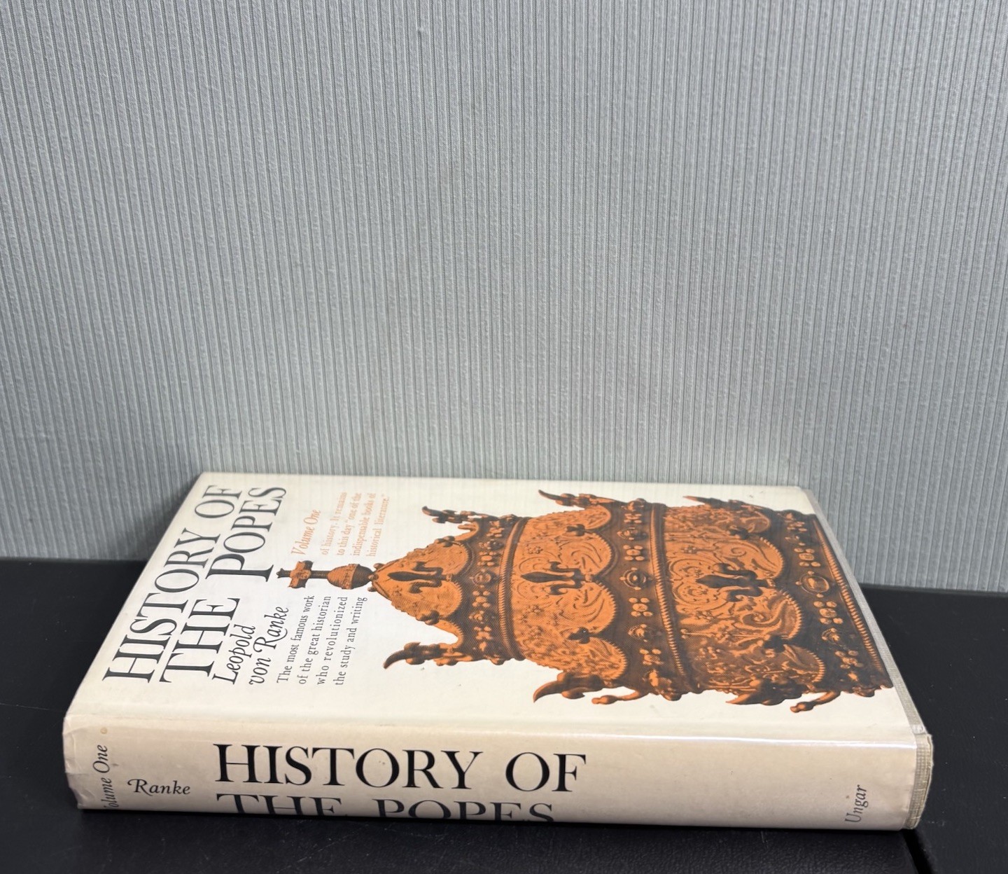 History of the Popes Vol 1 — Leopold von Ranke — 1966 Vintage HC w/ DJ