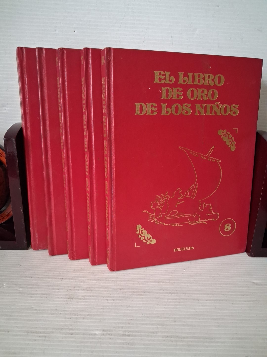 WALT DISNEY El Libro De Oro Biblioteca infantil lote de 5 VTG HC Bruguera