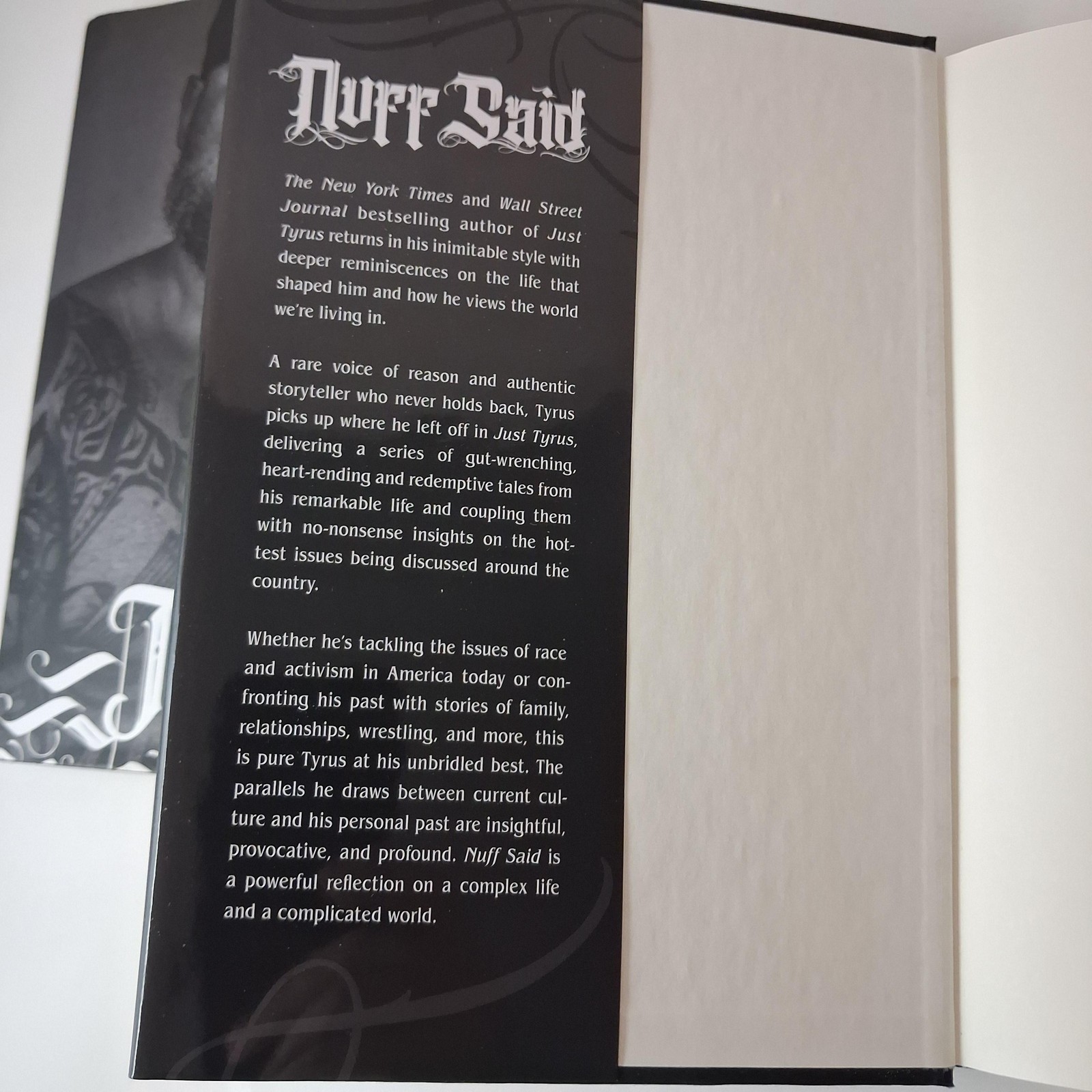 Just Tyrus; Nuff Said Tyrus George T. Murdoch Post Hill Press Black HC