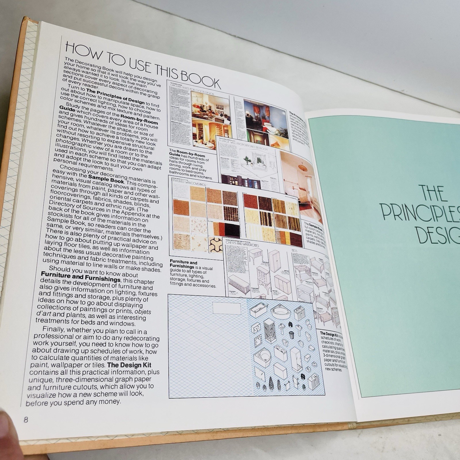 The Decorating Book by Gilliatt Pantheon Books, NY Vintage Decor Interactive