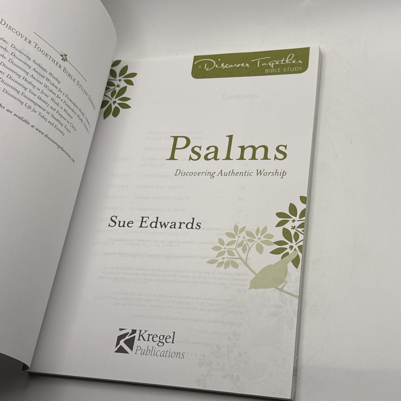 Psalms Discovering Authentic Worship By Sue Edwards Bible Study Guide Workbook