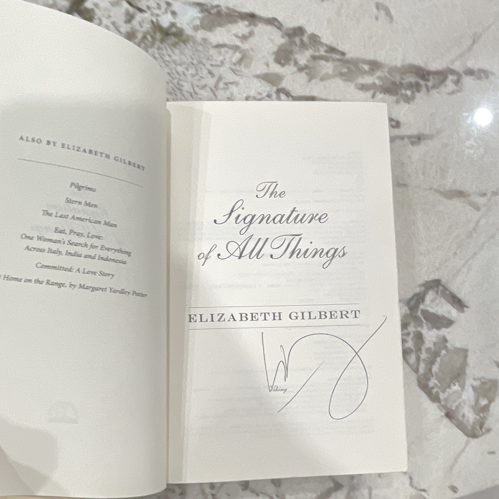 Elizabeth Gilbert – signed/autographed Ed.- The Signature of All Things – HC/DJ