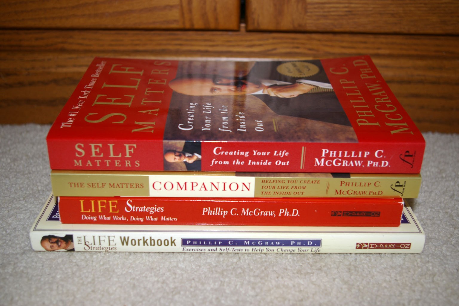 Lot 4 Phil McGraw Self Help Books & Workbooks Life Strategies & Self Matters EUC