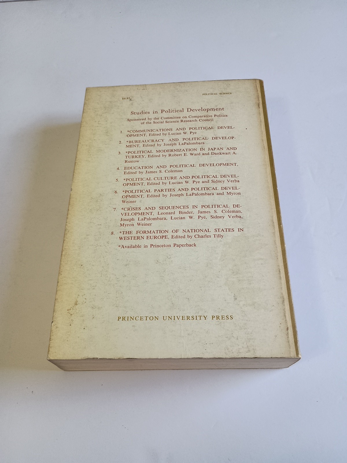 The Formation Of National States In Western Europe Edited By Charles Tilly 1975