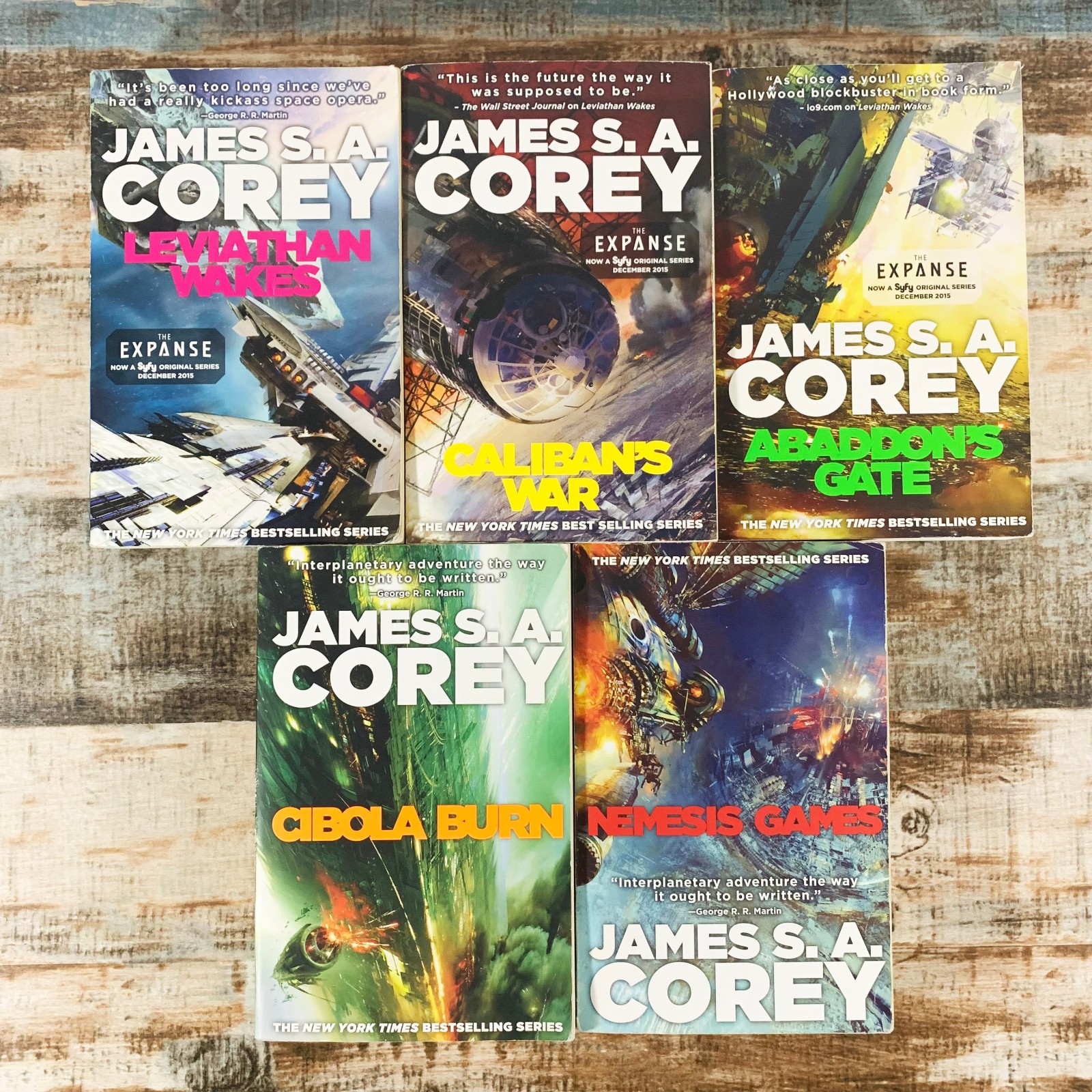 James S.A. Corey The Expanse Complete Series 1-9 Paperback & Hardcover Book Set