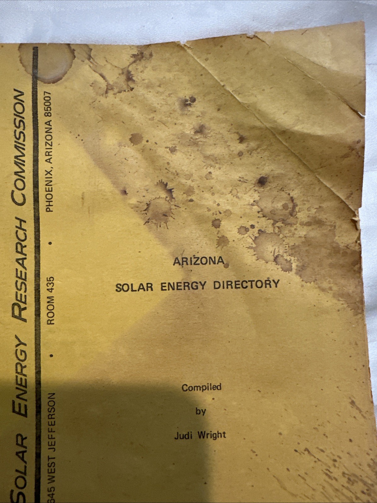 Solar Energy Research Commission Arizona Solar Energy Directory By Judi Wright