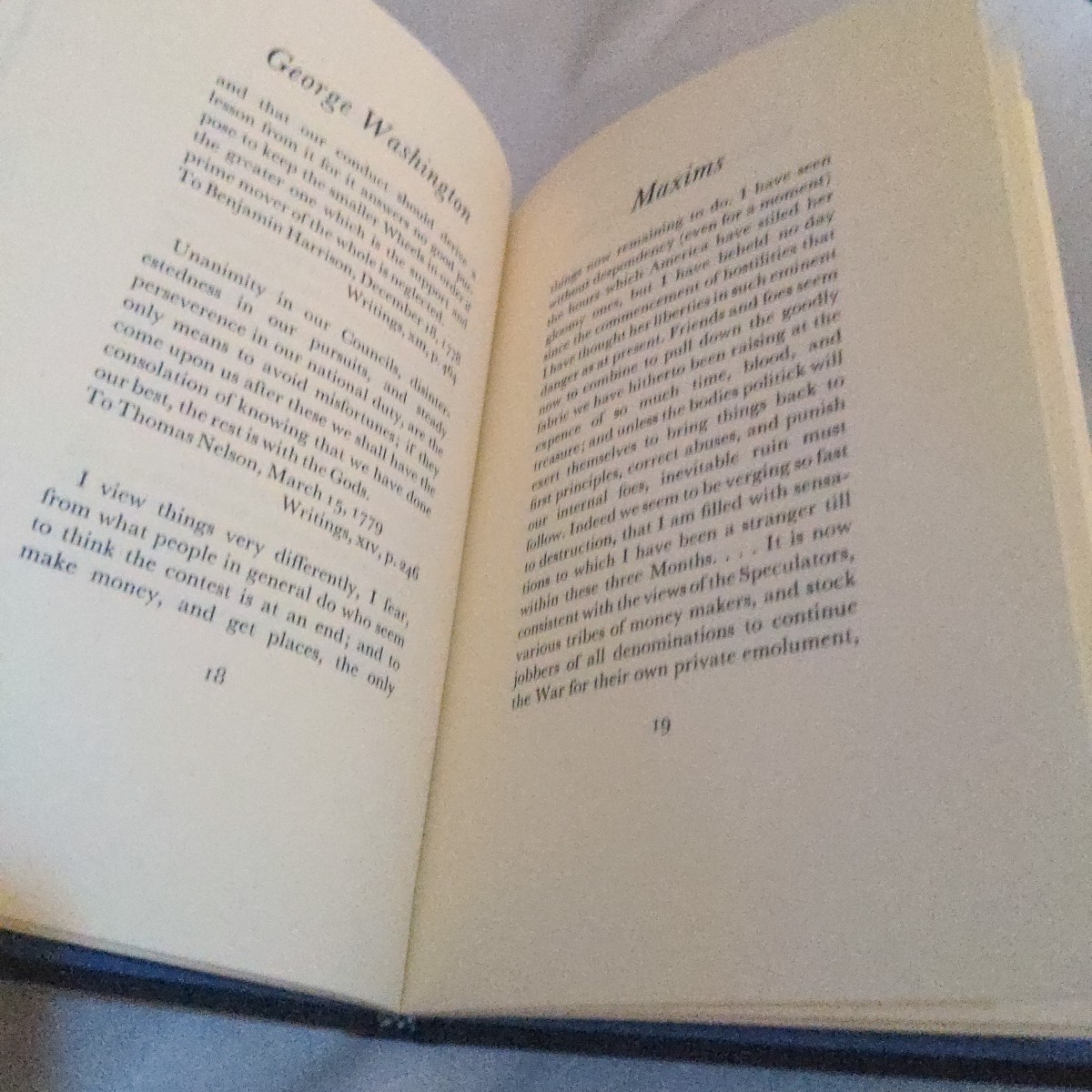 Maxims of George Washington 1978 – RARE Hardcover Vintage Book, #422 out of 500