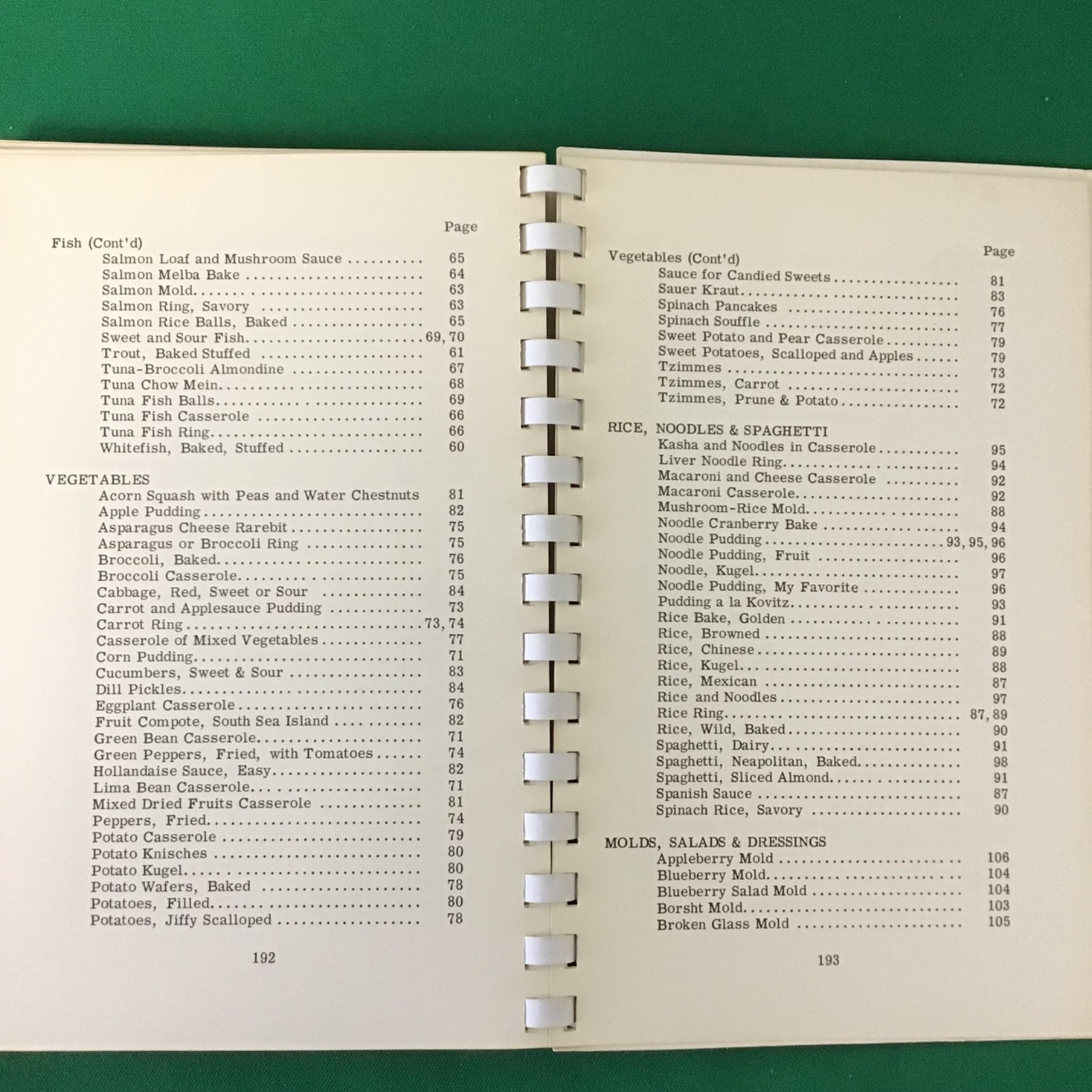 Chicago Illinois Anshe Emet Synagogue 1990s community Jewish Cookbook SEE INDEX