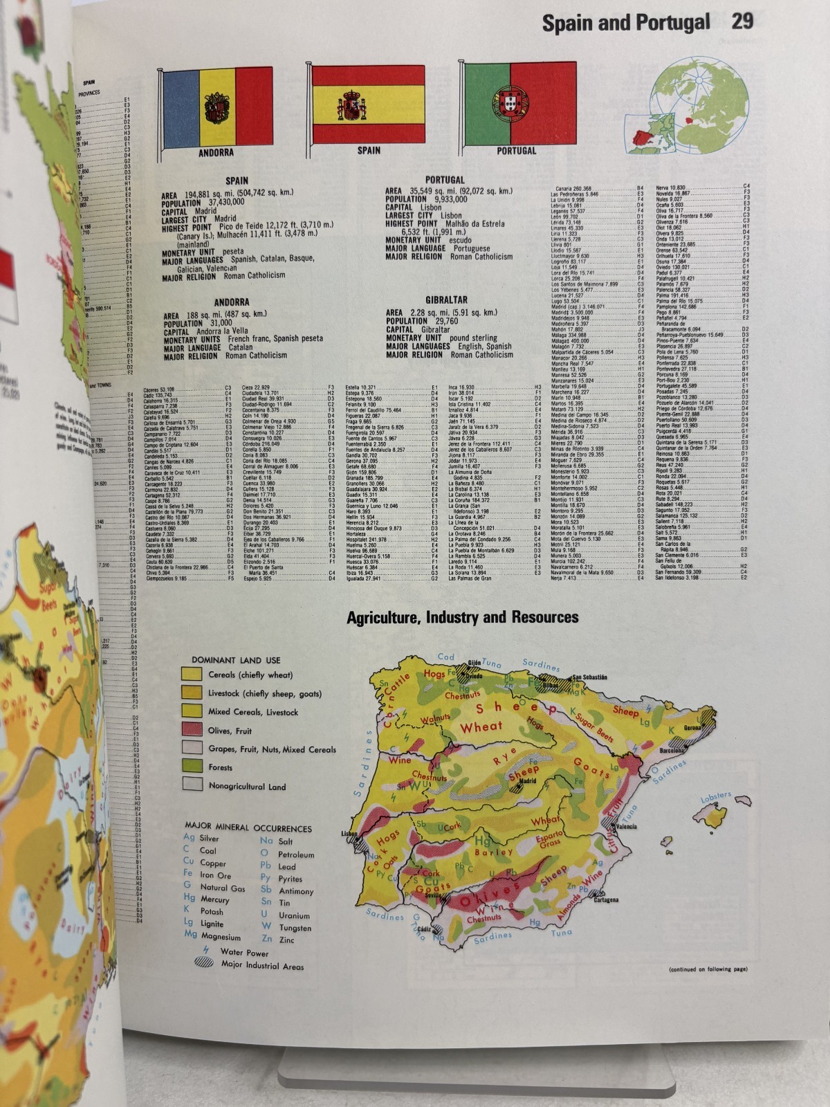 Funk And Wagnalls Hammond World Atlas Hardback Book Map