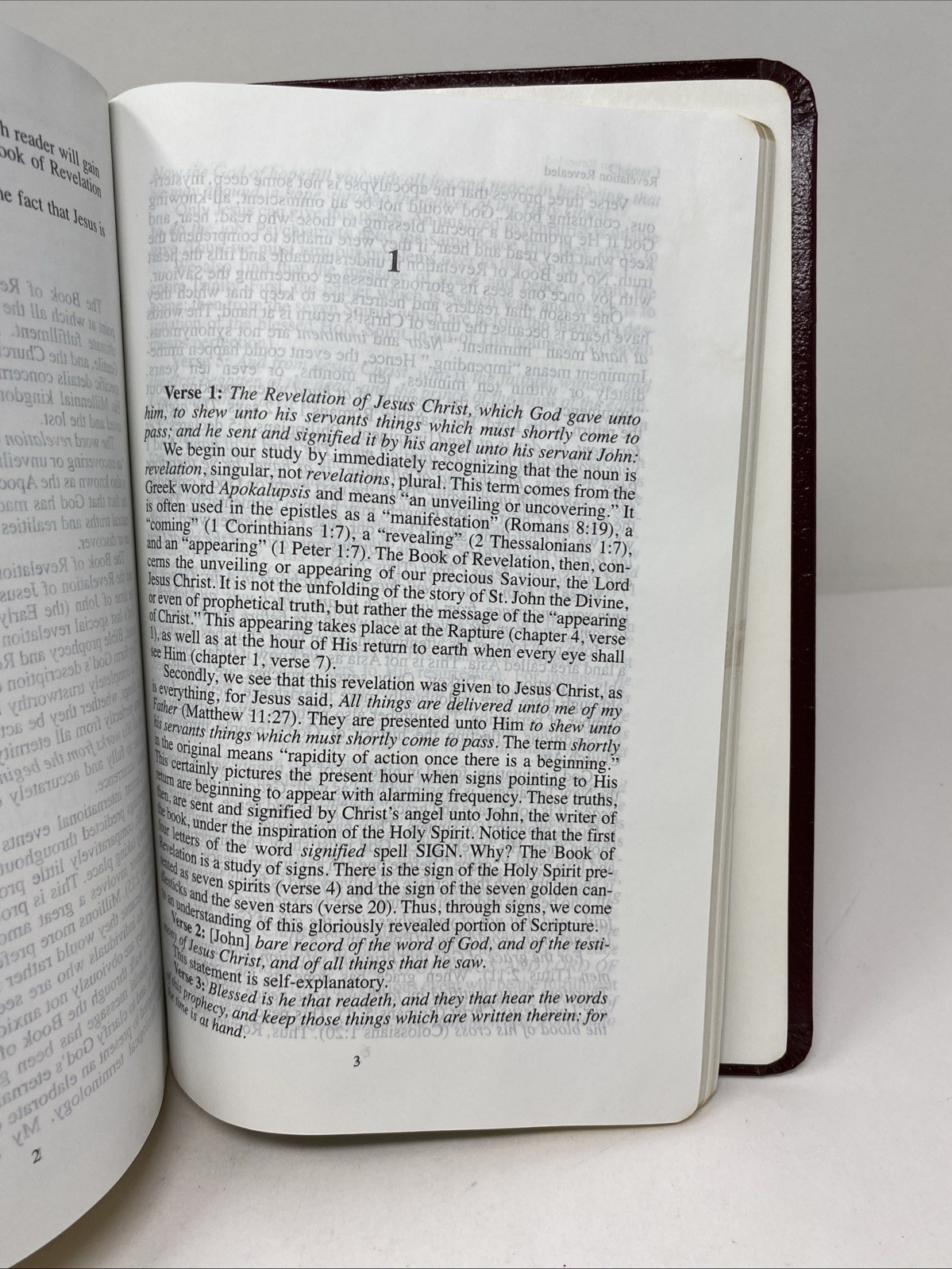 Jack Van Impe Prophecy Bible KJV 1999 Imitation Leather Red Letter Clean Pages