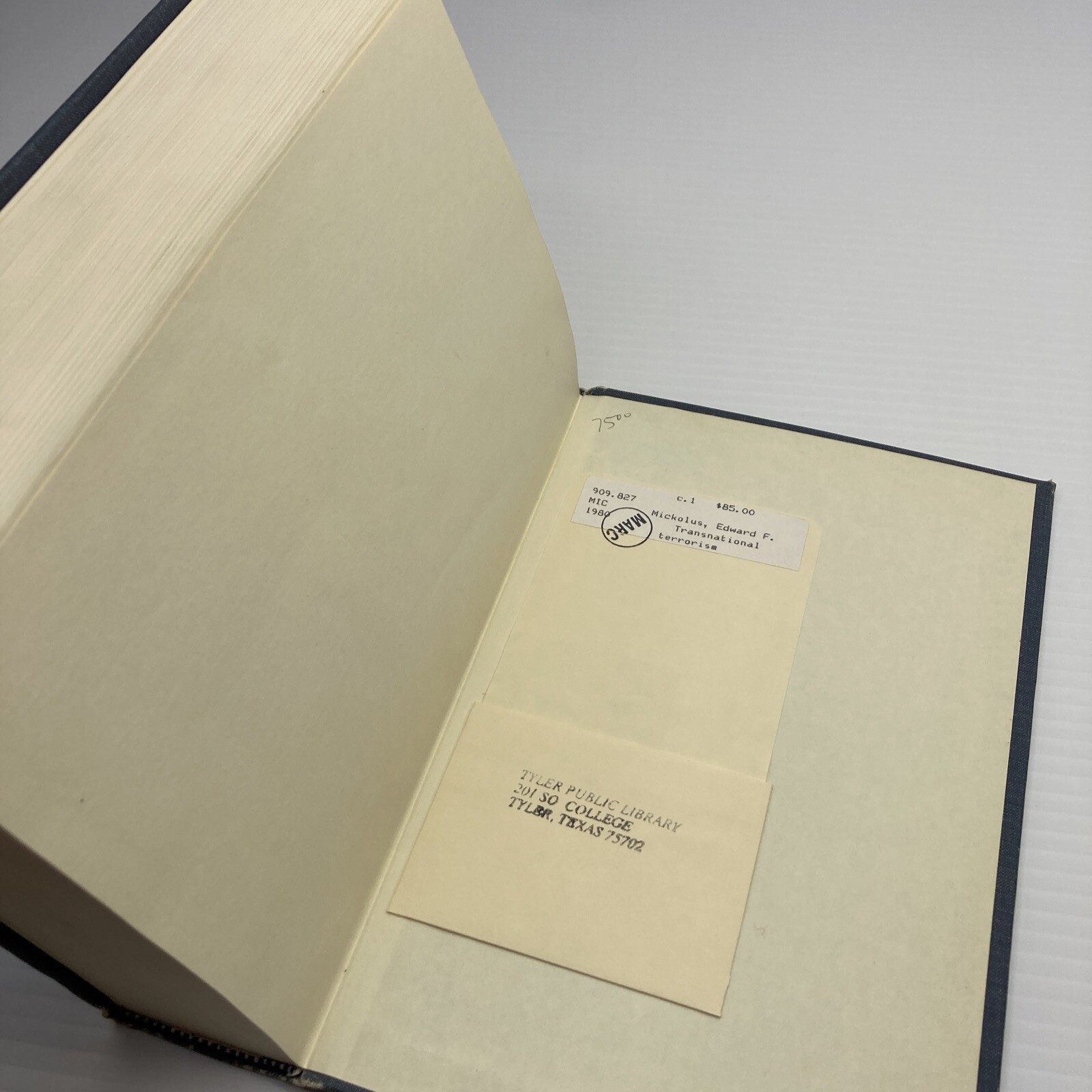 Transnational Terrorism A Chronology of Events 1968-1979 Edward F Mickolus ExLib