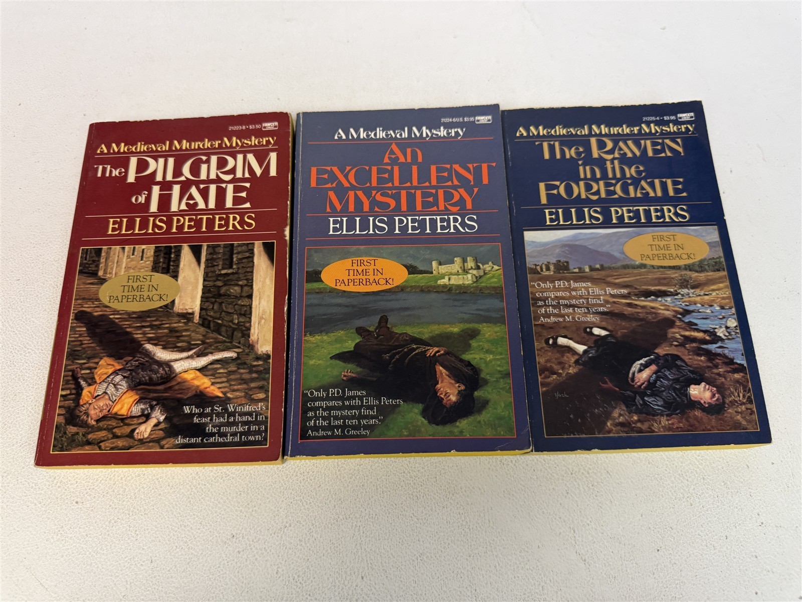 Ellis Peters Lot Complete Set All 21 BROTHER CADFAEL Mystery Paperbacks