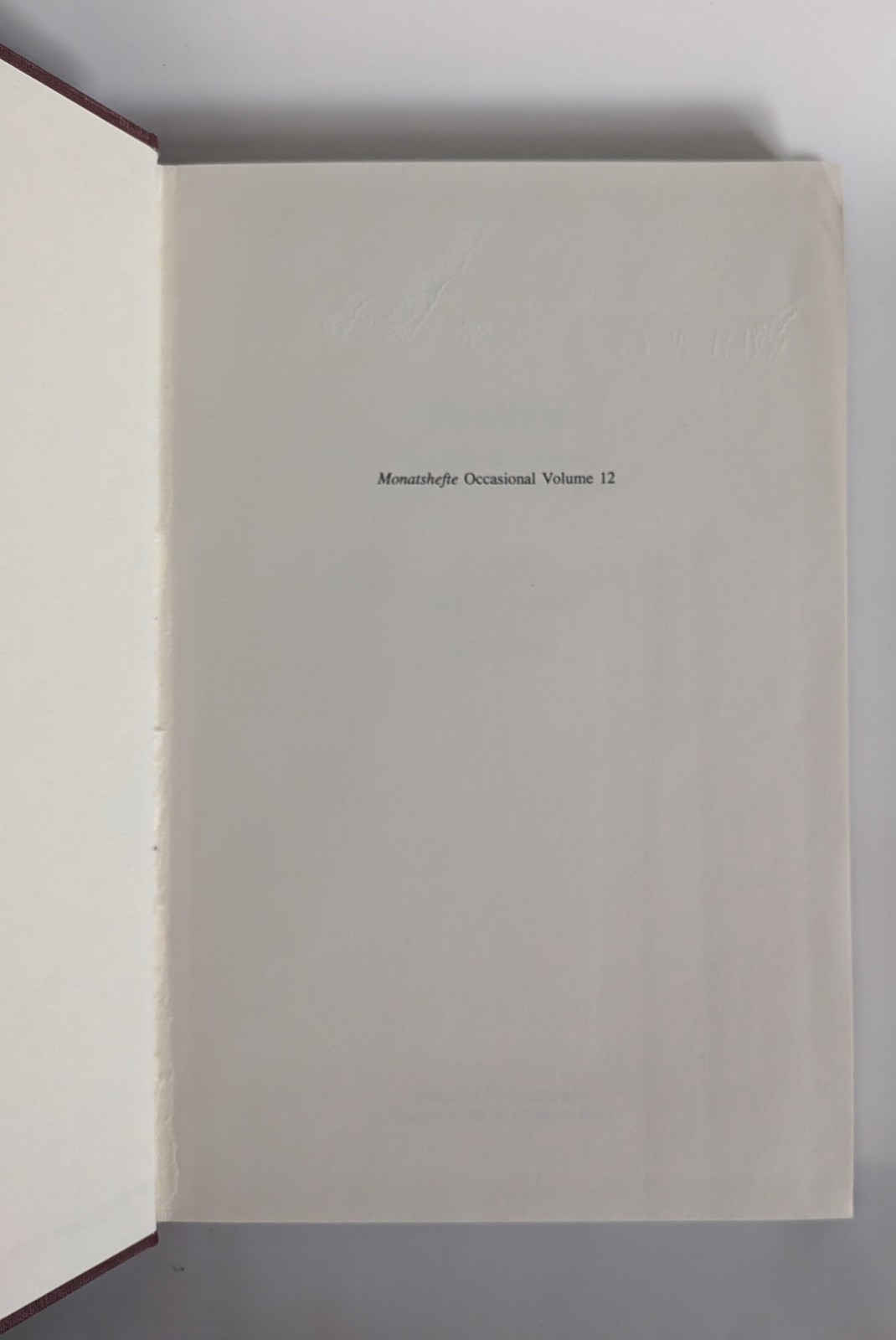 1914/1939 German Reflections Two World Wars Grimm Hermand 1992 HC 1st Ed WW1 WW2