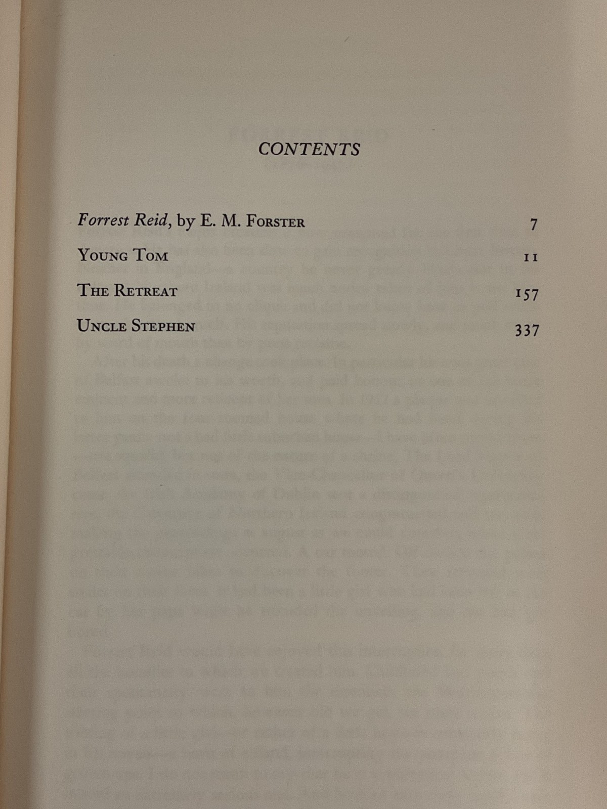 Tom Barber by Forrest Reid 1955 Pantheon Books HC E.M. Forster Intro Vintage