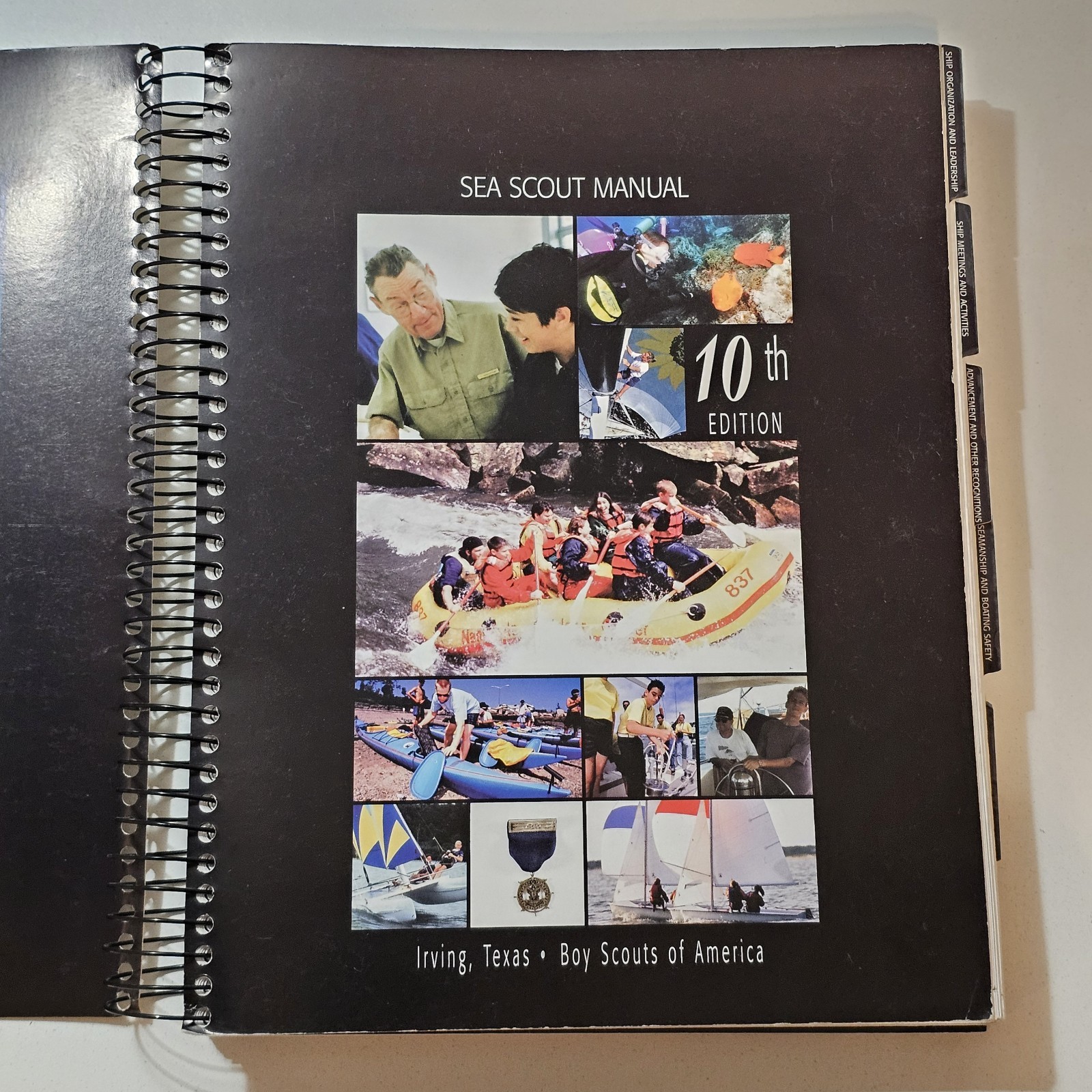 Sea Scouts Manual by BSA Boy Scouts of America Spiral Bound Great Condition