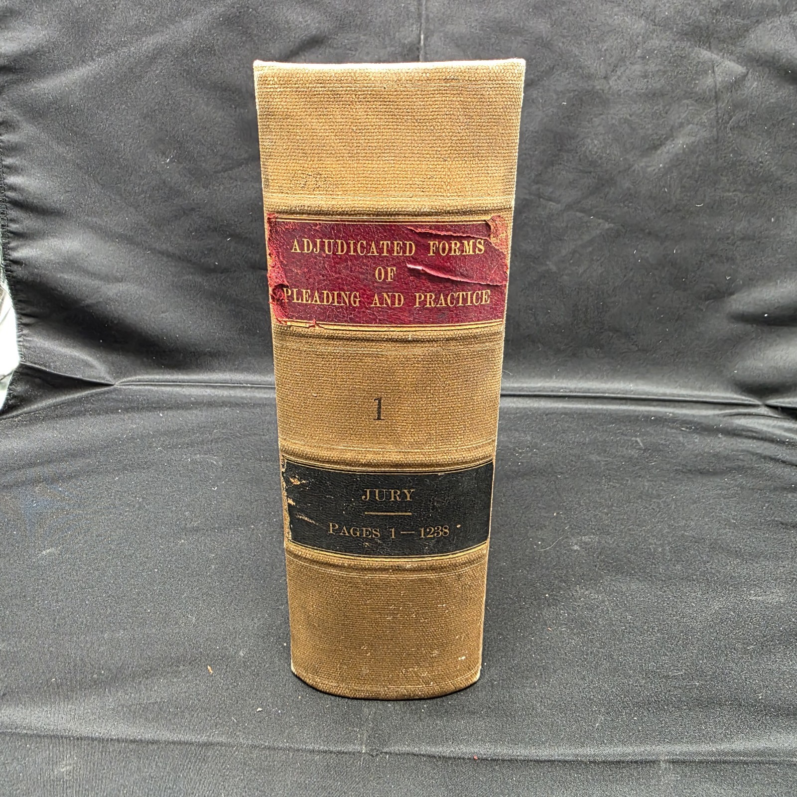 Antique 1911 Adjudicated Forms of Pleading and Practice By Jury Vol. 1 Law Book
