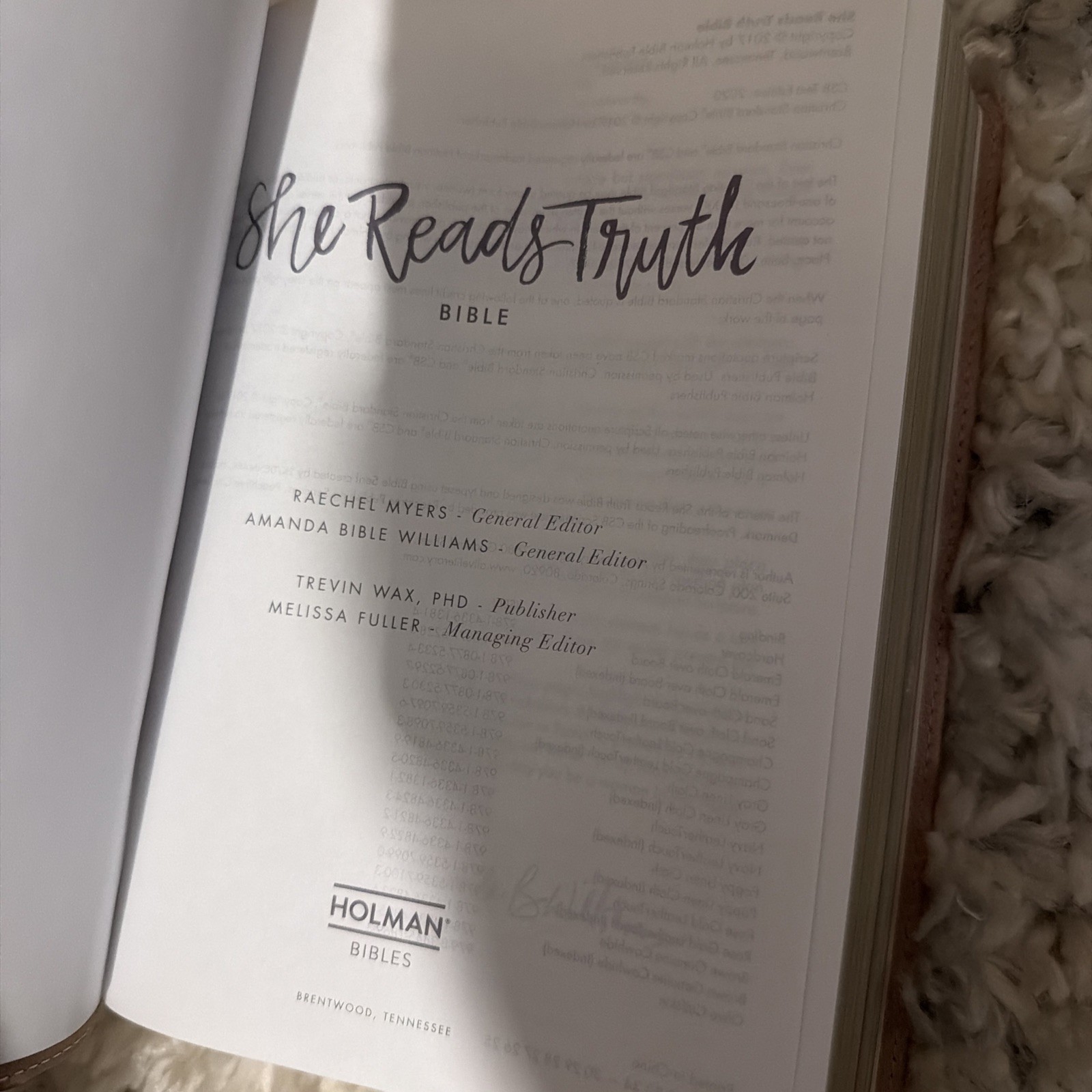 CSB She Reads Truth Bible, Rose Gold LeatherTouch – Imitation Leather – GOOD