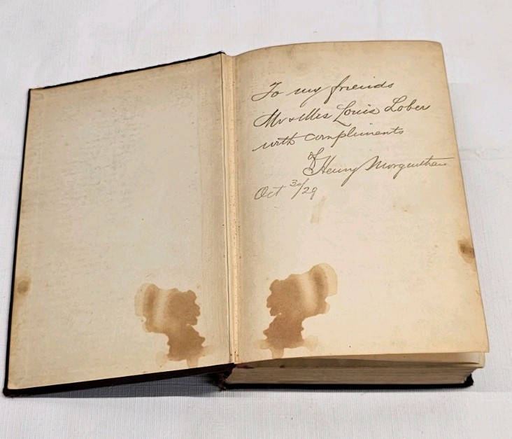 AMBASSADOR MORGENTHAU’S STORY Armenian Genocide Signed Inscribed 1926 HC Book
