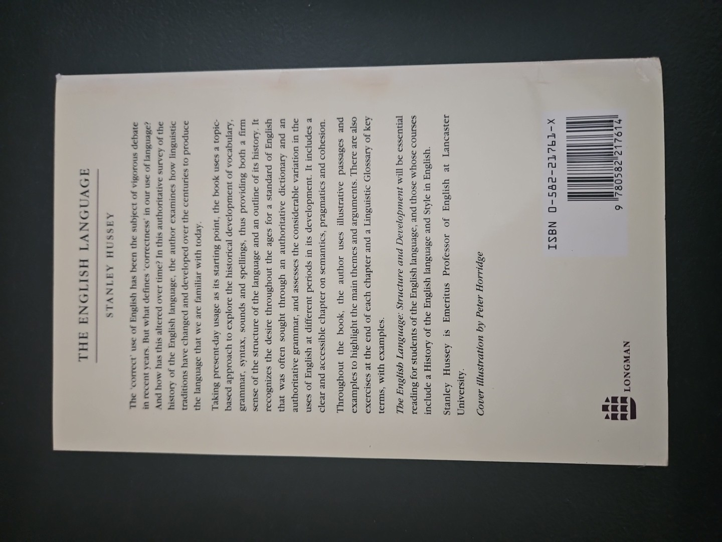 The English Language Structure & Development Stanley Hussey 1995 D7