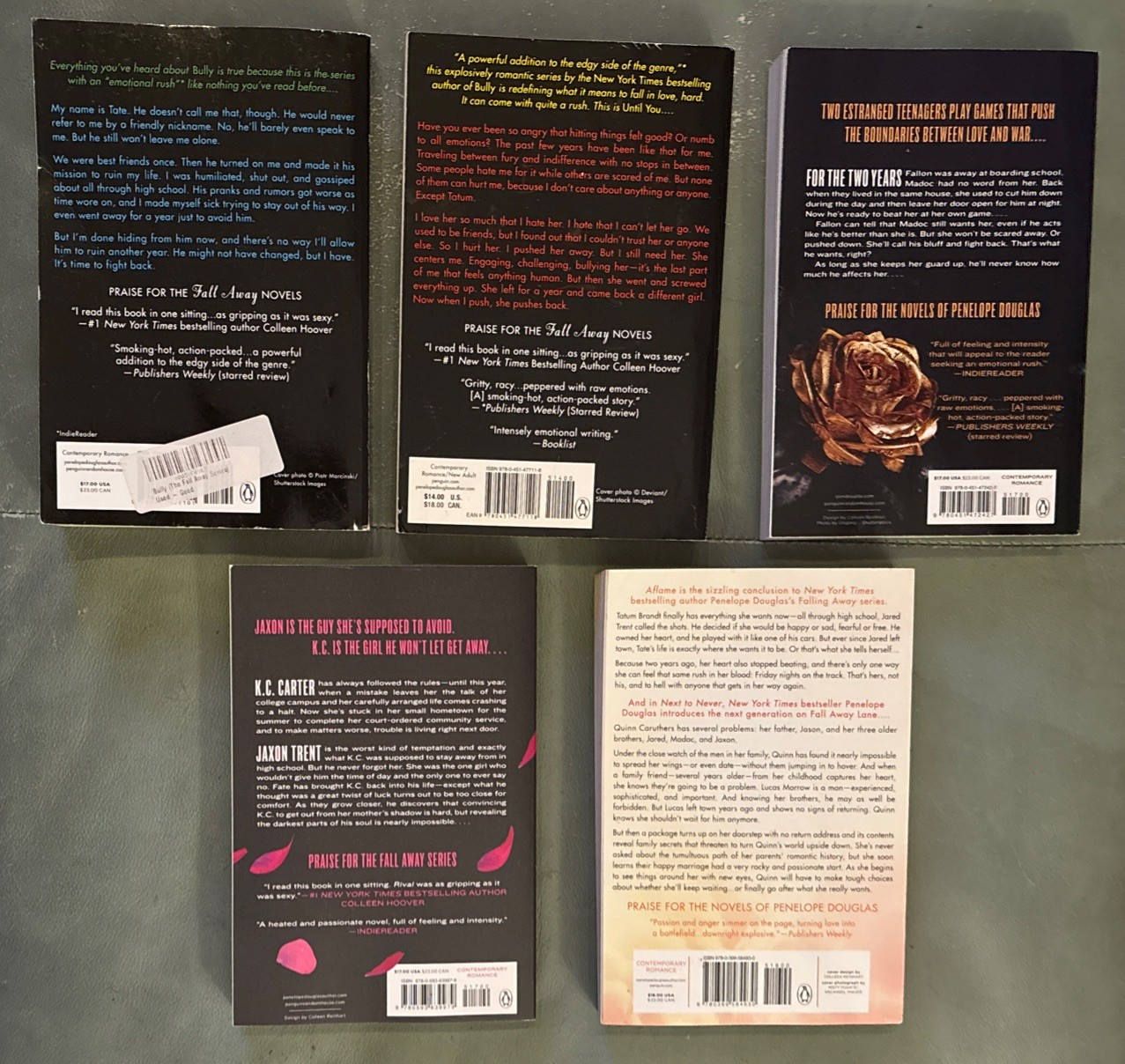 Fall Away Series: Vol. 1-4 & Next Flame by Penelope Douglas (Paperback)