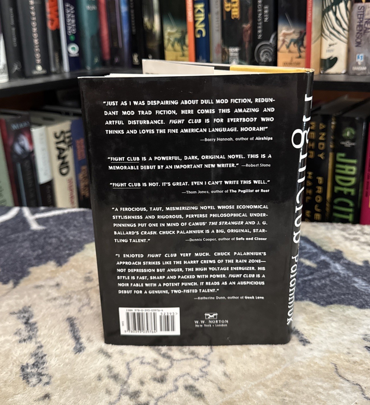 Fight Club – Chuck Palahniuk (1996 Hardcover) First Edition/Late Print, VG