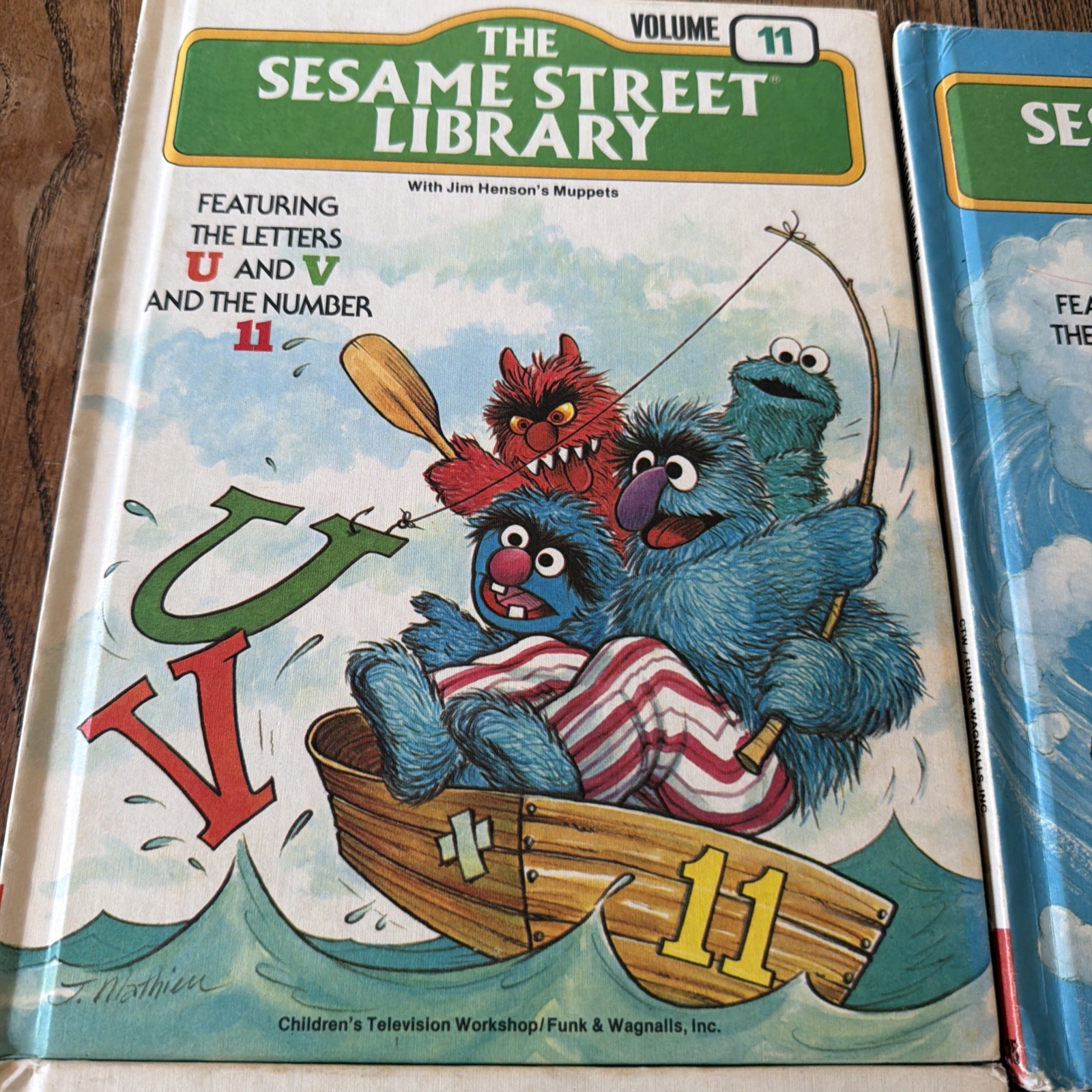 Vintage The Sesame Street Library Books Volumes 8,9,11- 3 Books Lot