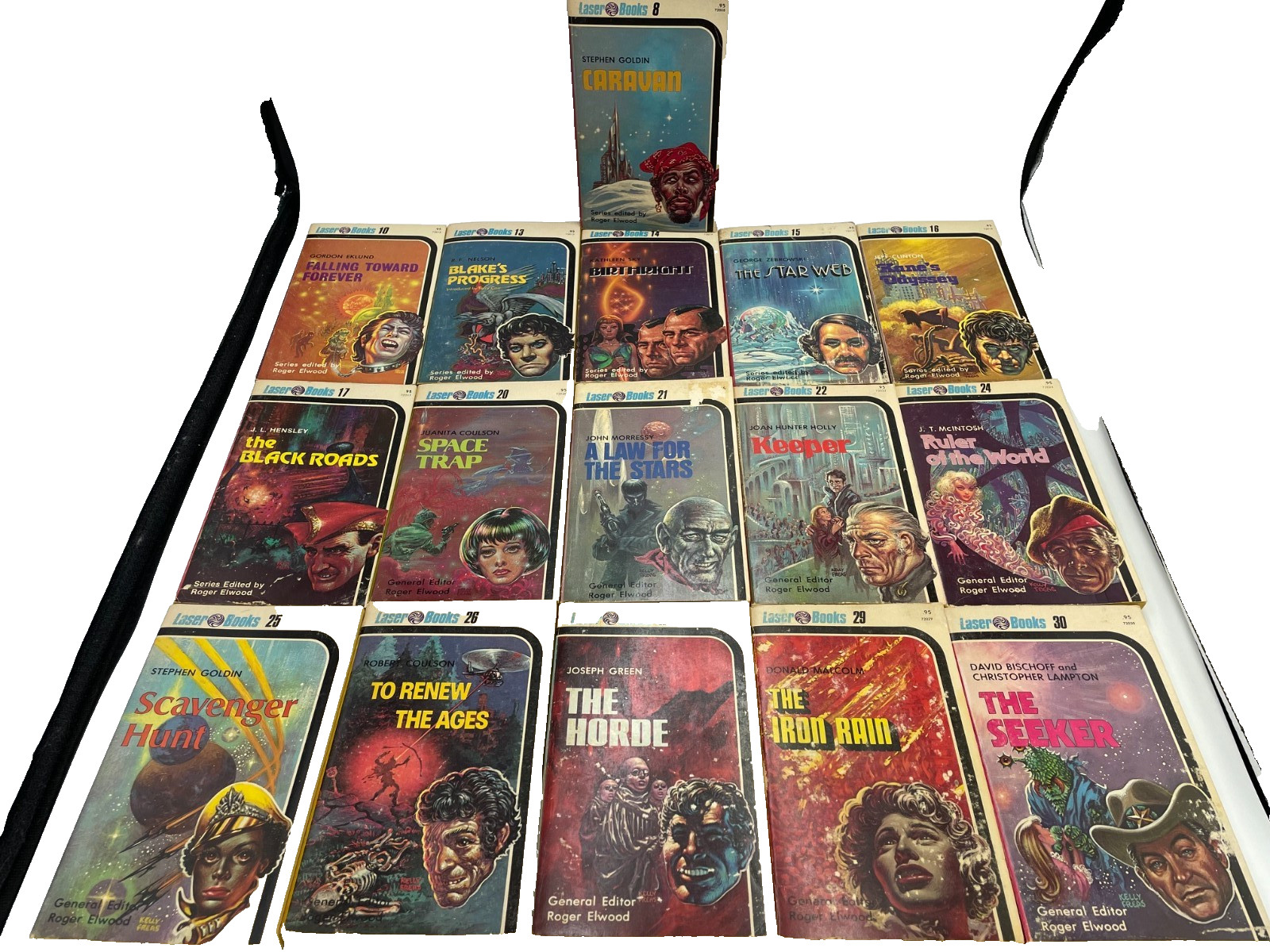 Lot of 16 Vintage Laser Books 1970’s Science Fiction Paperbacks