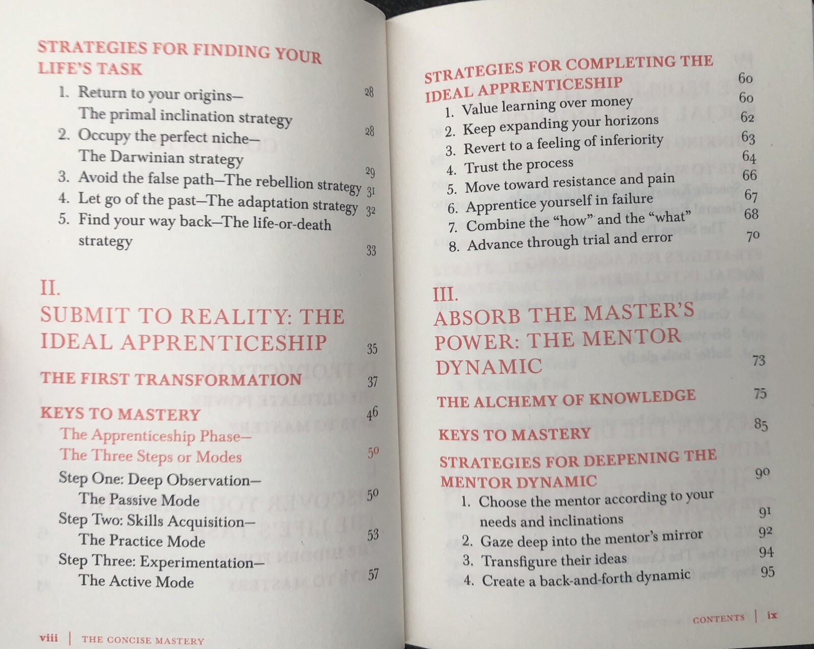 The Concise Mastery by Robert Greene. 2014 Profile Books PB