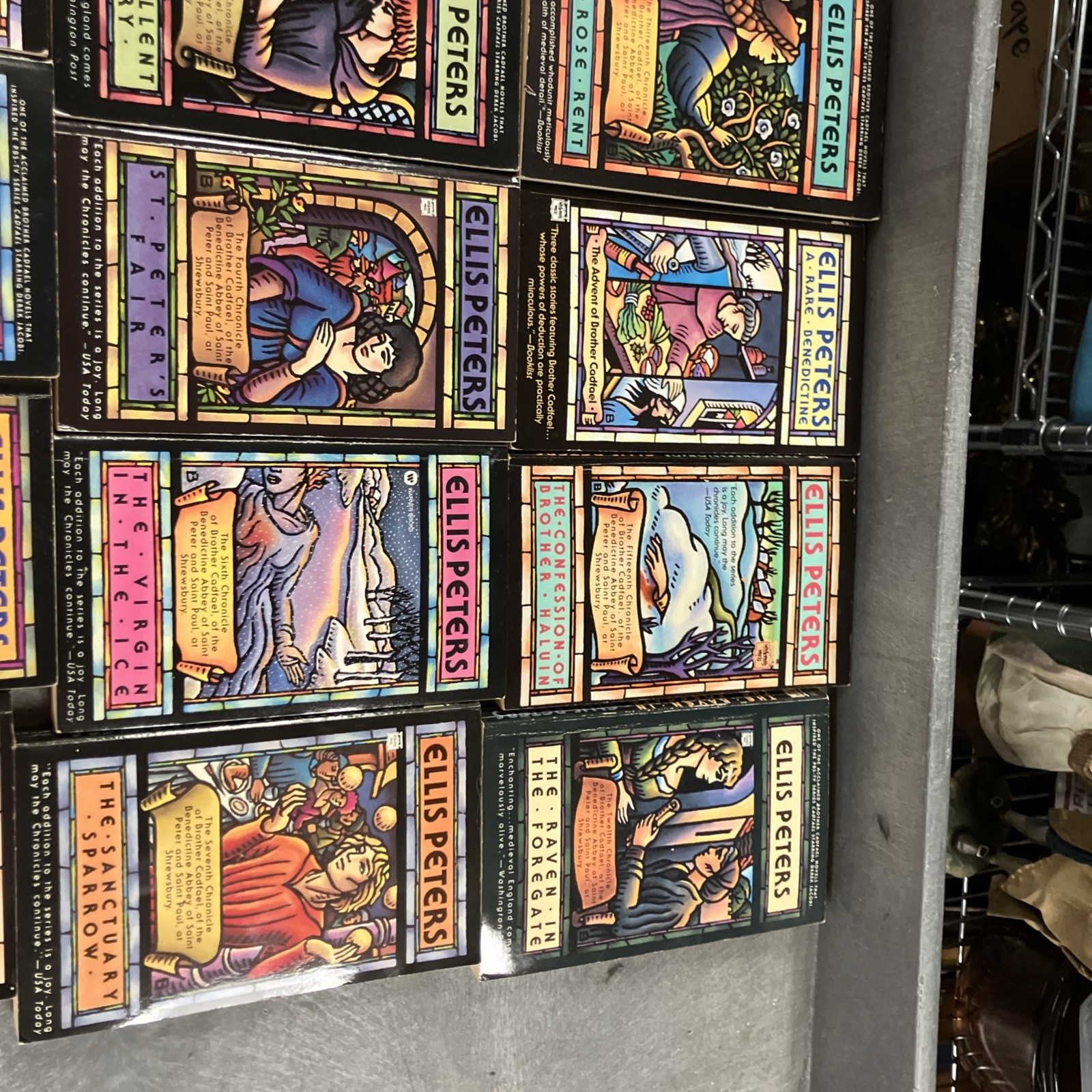 Set of 19 Brother Cadfael mystery paperbacks Ellis Peters