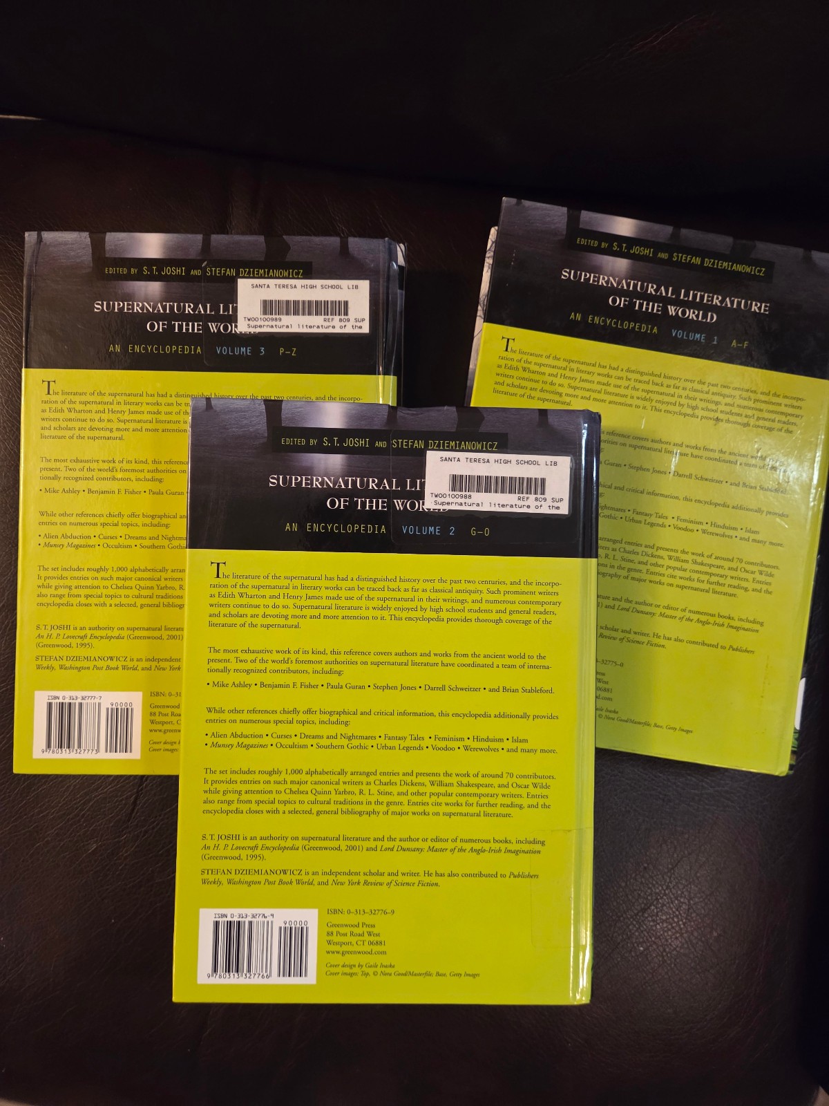 Supernatural LIterature of the World: Three Volume Set-2005-S.T. Joshi