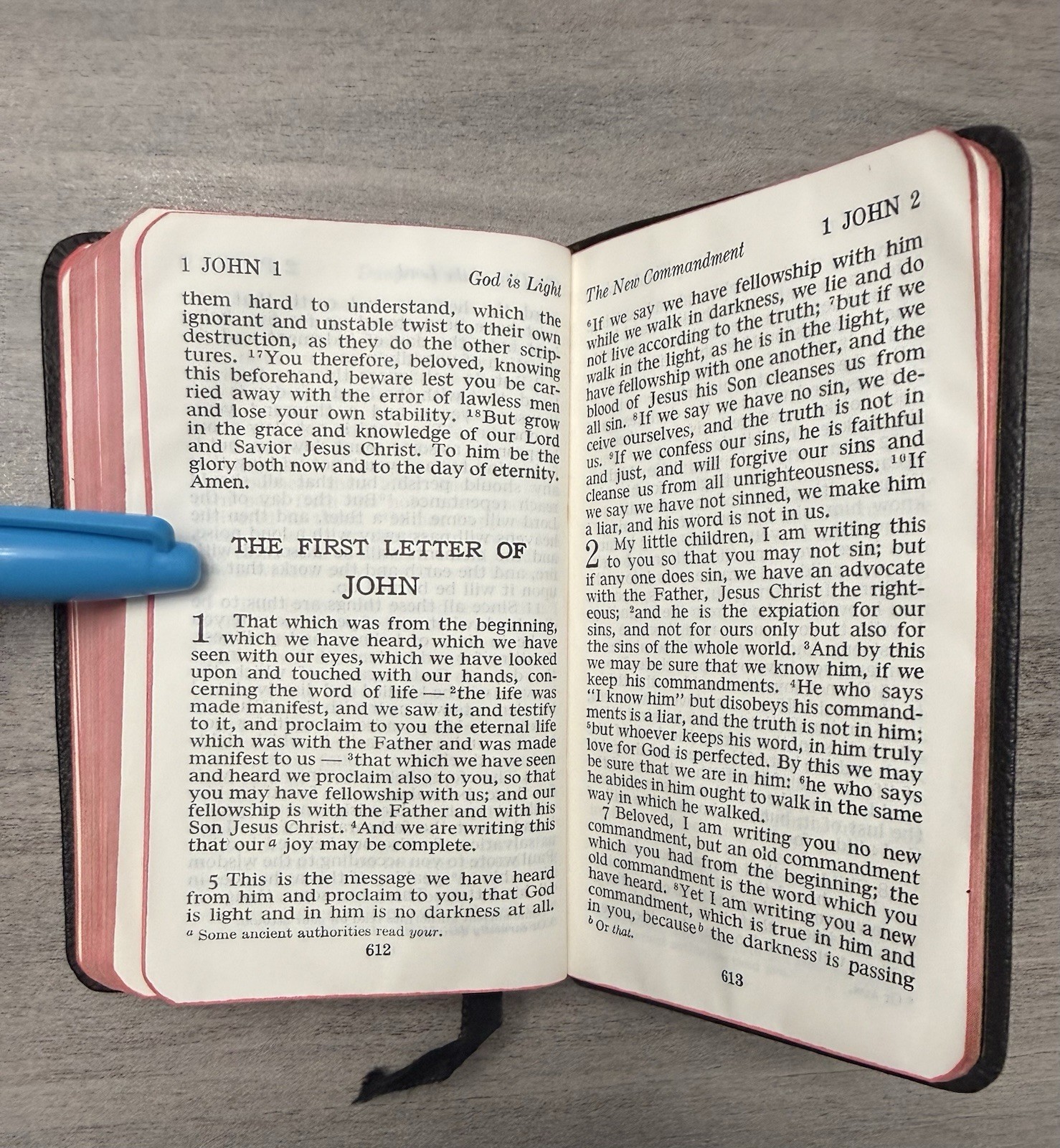 VTG Thinline 1946 Pocket New Testament RSV Black Leather 691X Nelson ~ 4.9″ x 3″