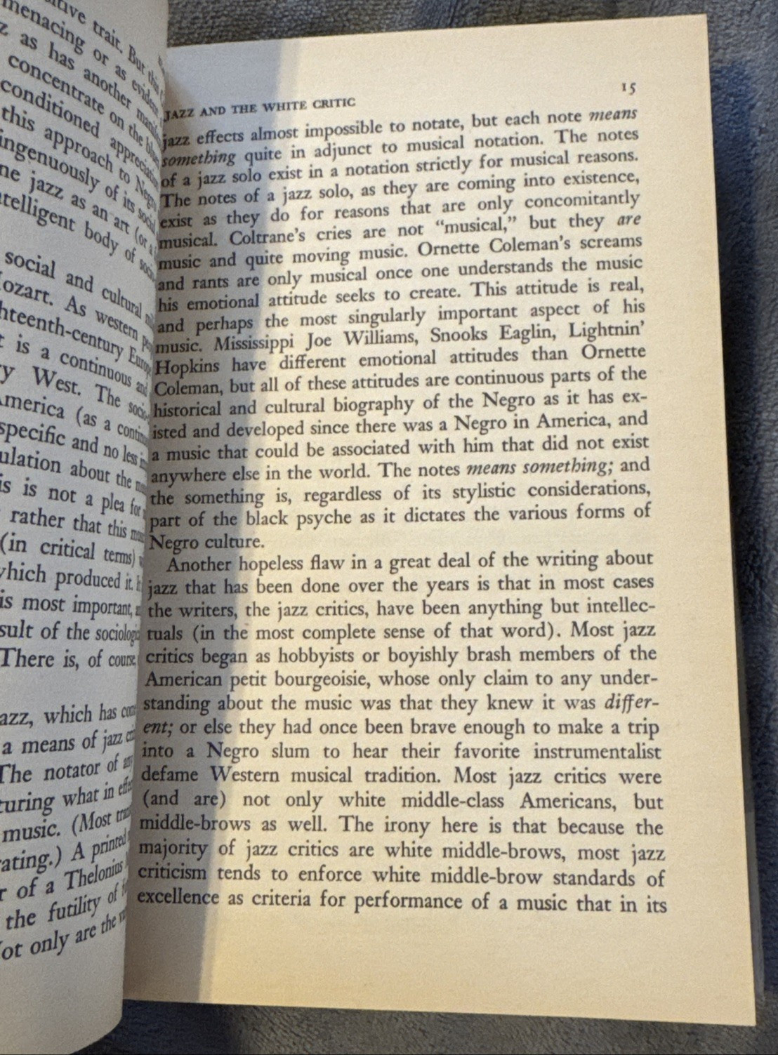 BLACK MUSIC LEROI JONES VINTAGE JAZZ PAPERBACK JOHN COLTRANE ALLEE WILLIS ESTATE