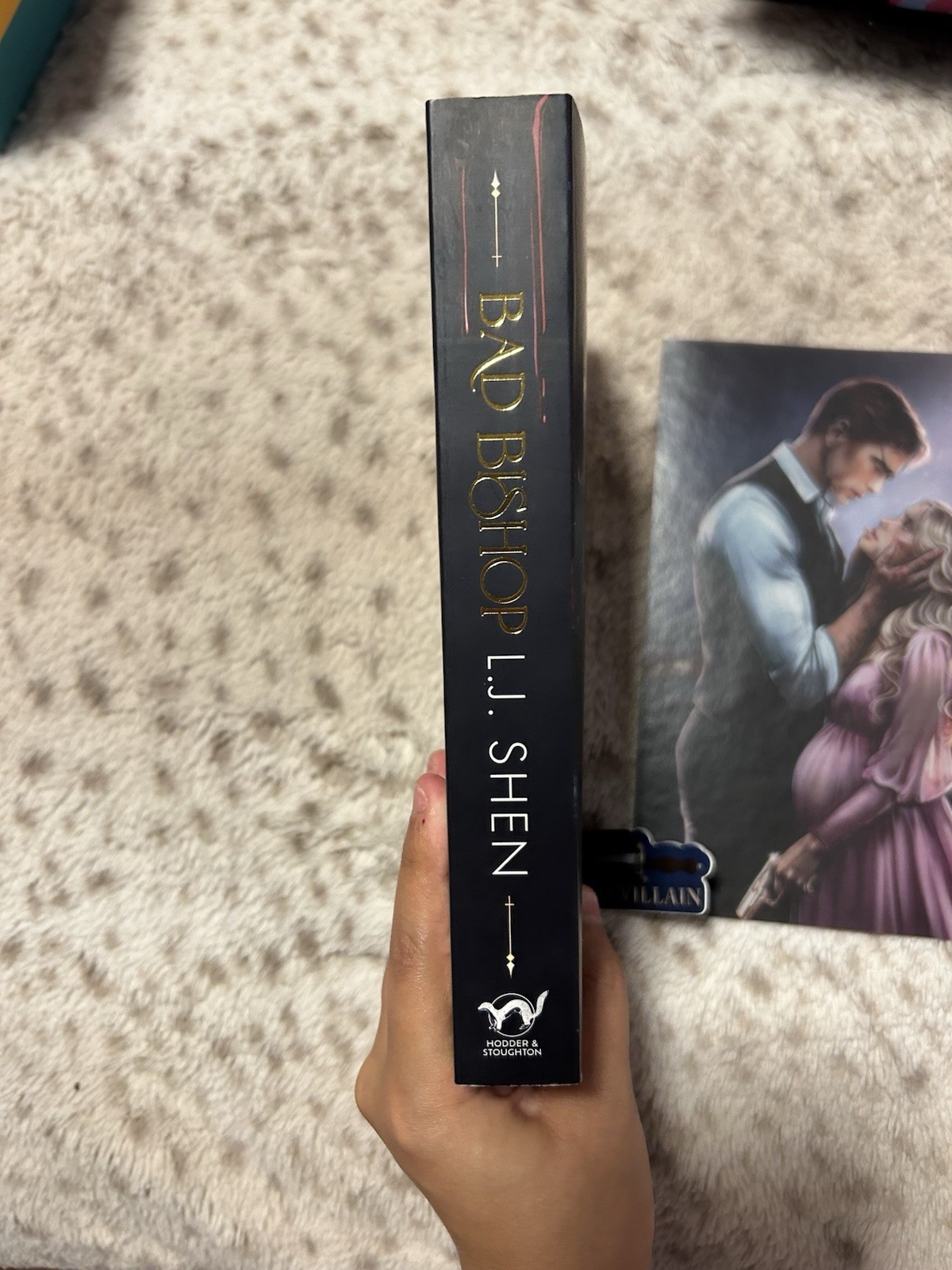 Bad Bishop by L. J. Shen Imperfect UK Import + Bookplate, Sticker, & Overlay