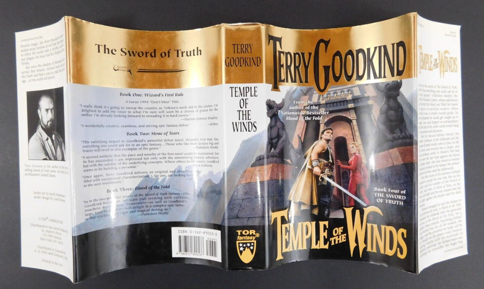 Collectible TERRY GOODKIND True 1st ed TEMPLE OF THE WINDS 528 pages 1997 HCDJ