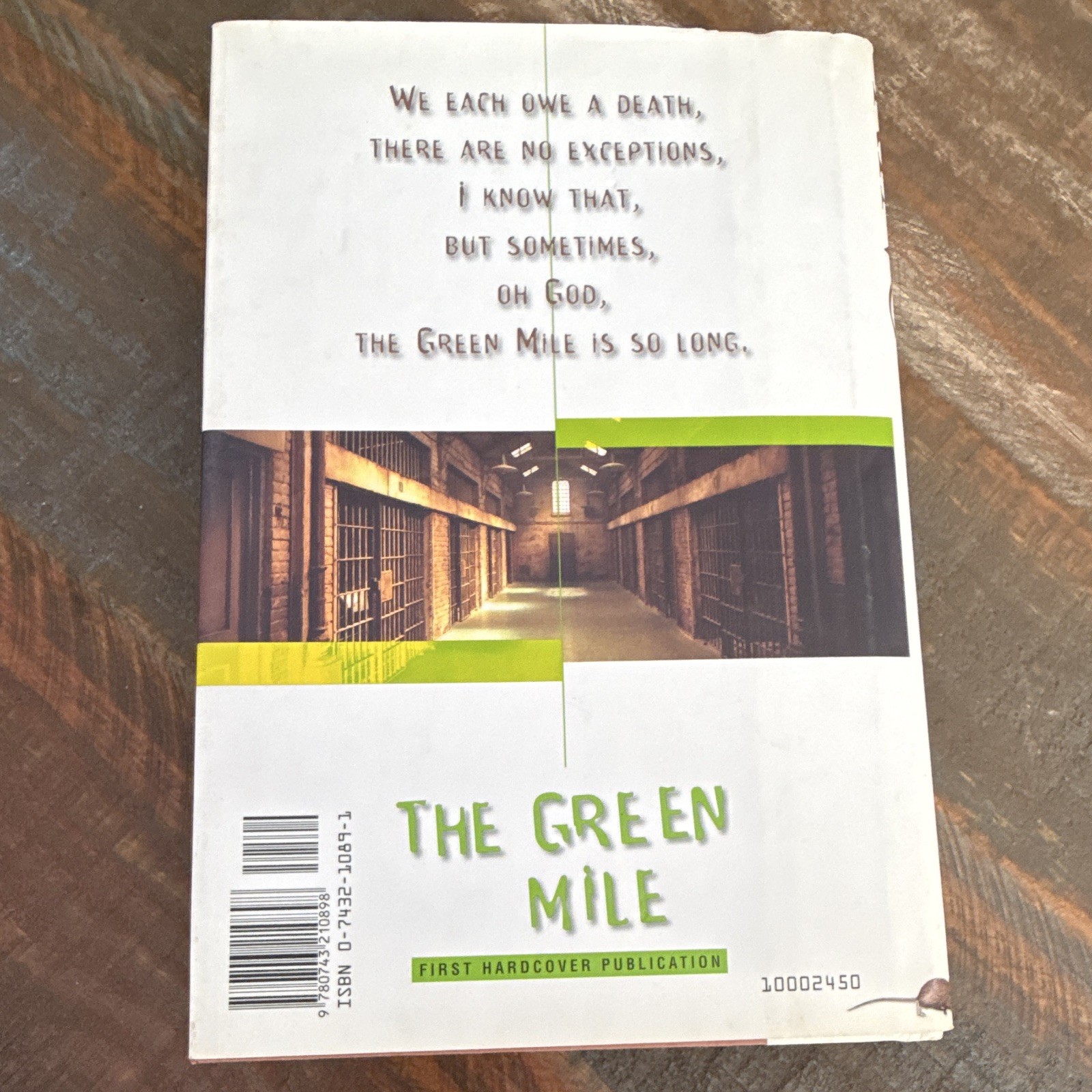 Stephen King — The Green Mile: Complete Serial Novel (2000 Hardcover) Scribner