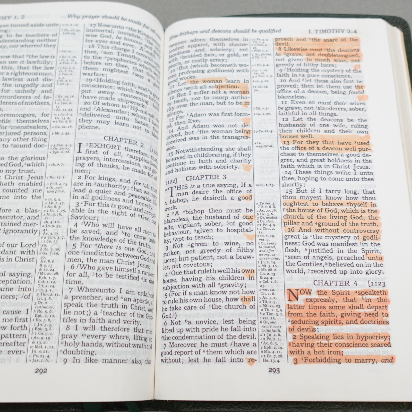 Rare Kenneth Hagin Ministries Rhema KJV Study Bible Calfskin Green by Cambridge