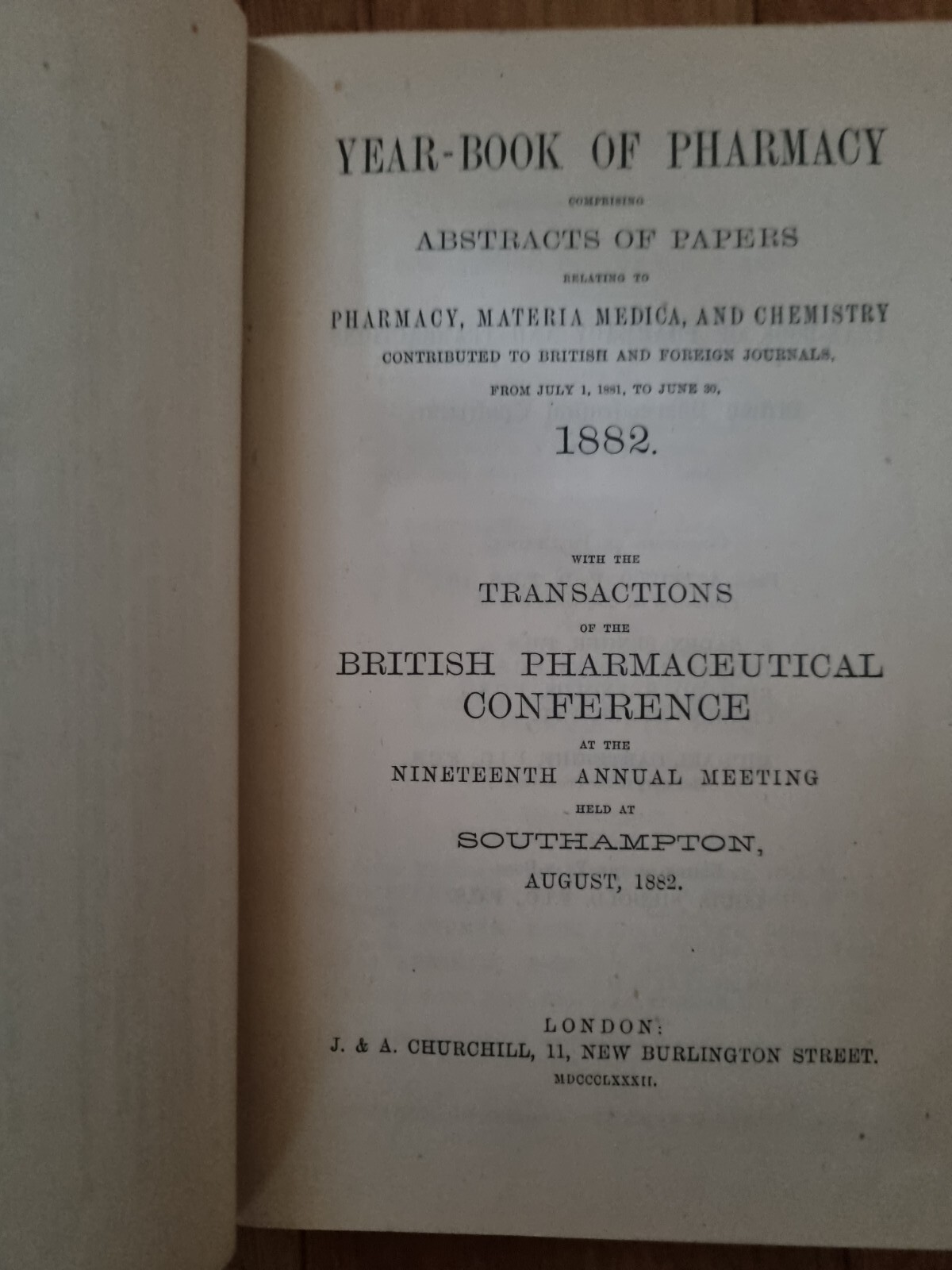 The Year Book Of Pharmacy 1800s Materia Medica Antique Pharmacology 1882