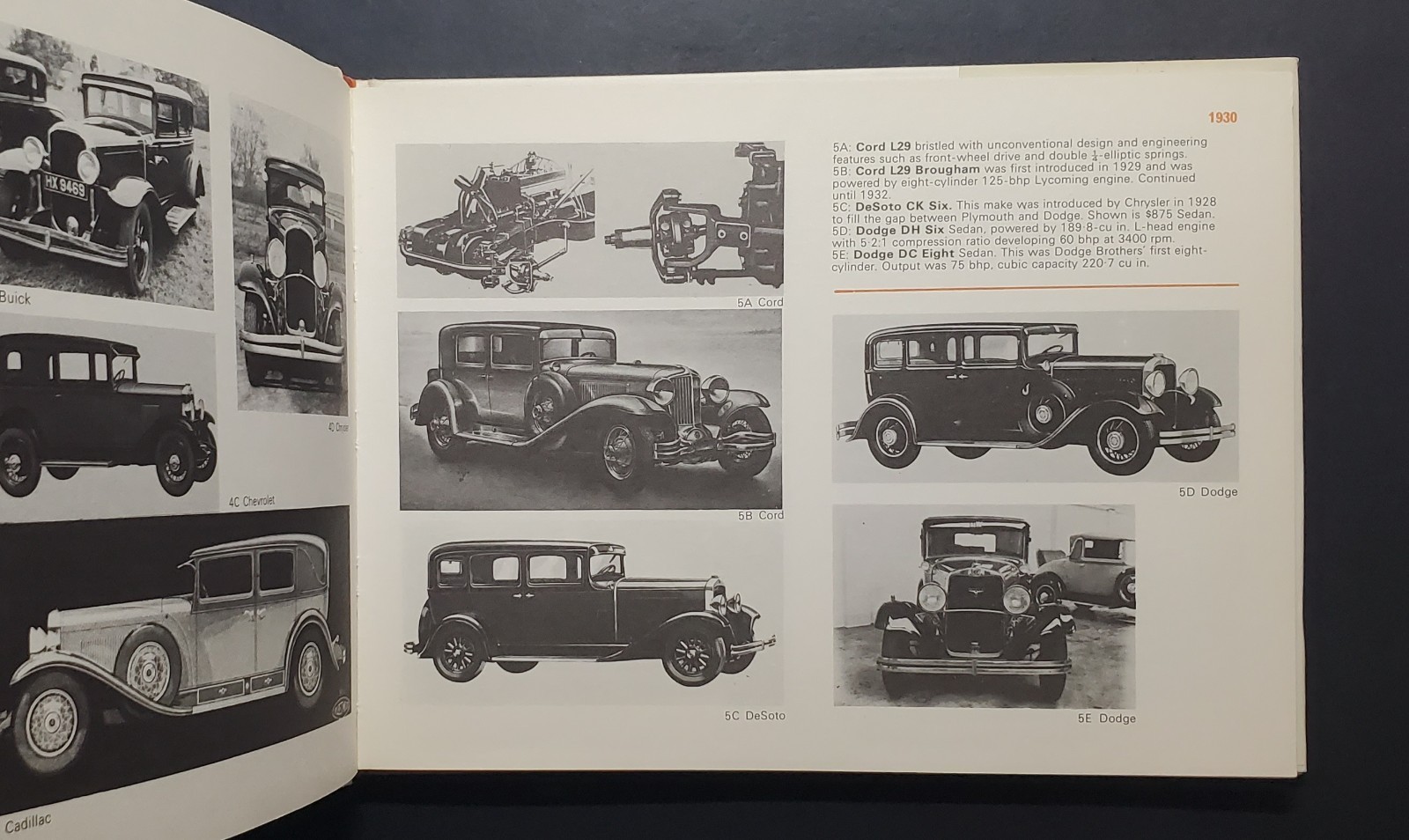 American Cars of the 1930’s Vintage Hardcover w/DJ (1971)