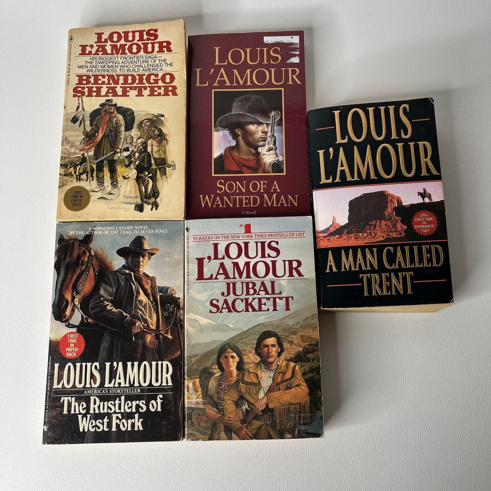 Lot of 5 Paperback Louis L’Amour Books Western Adventure American Frontier