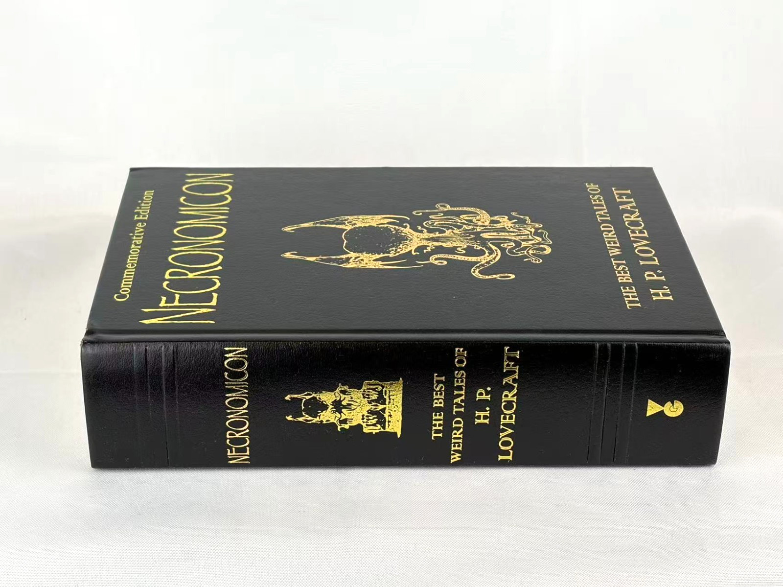 NECRONOMICON H.P. Lovecraft Commemorative Deluxe Leather Bound Hardcover *NEW*