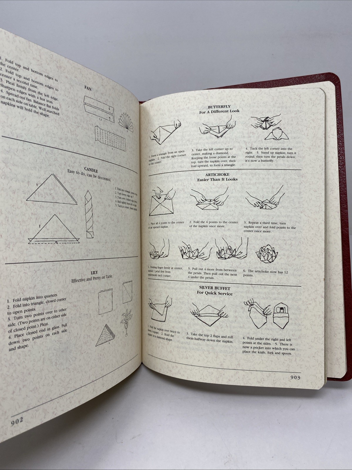 The Congressional Club Cook Book 1993 Red Faux Leather Cookbook