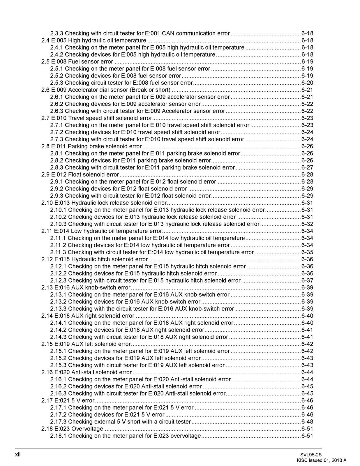 KUBOTA SVL95-2s COMPACT TRACK LDR WORSHOP MANUAL, SECURED – JACKET – XL FOLDOUTS