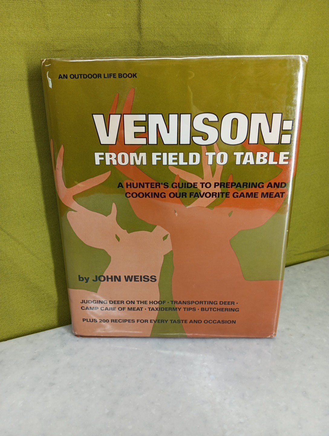 „Venison: From Field To Table“ by John Weiss Hard Cover With jacket 1984 nice