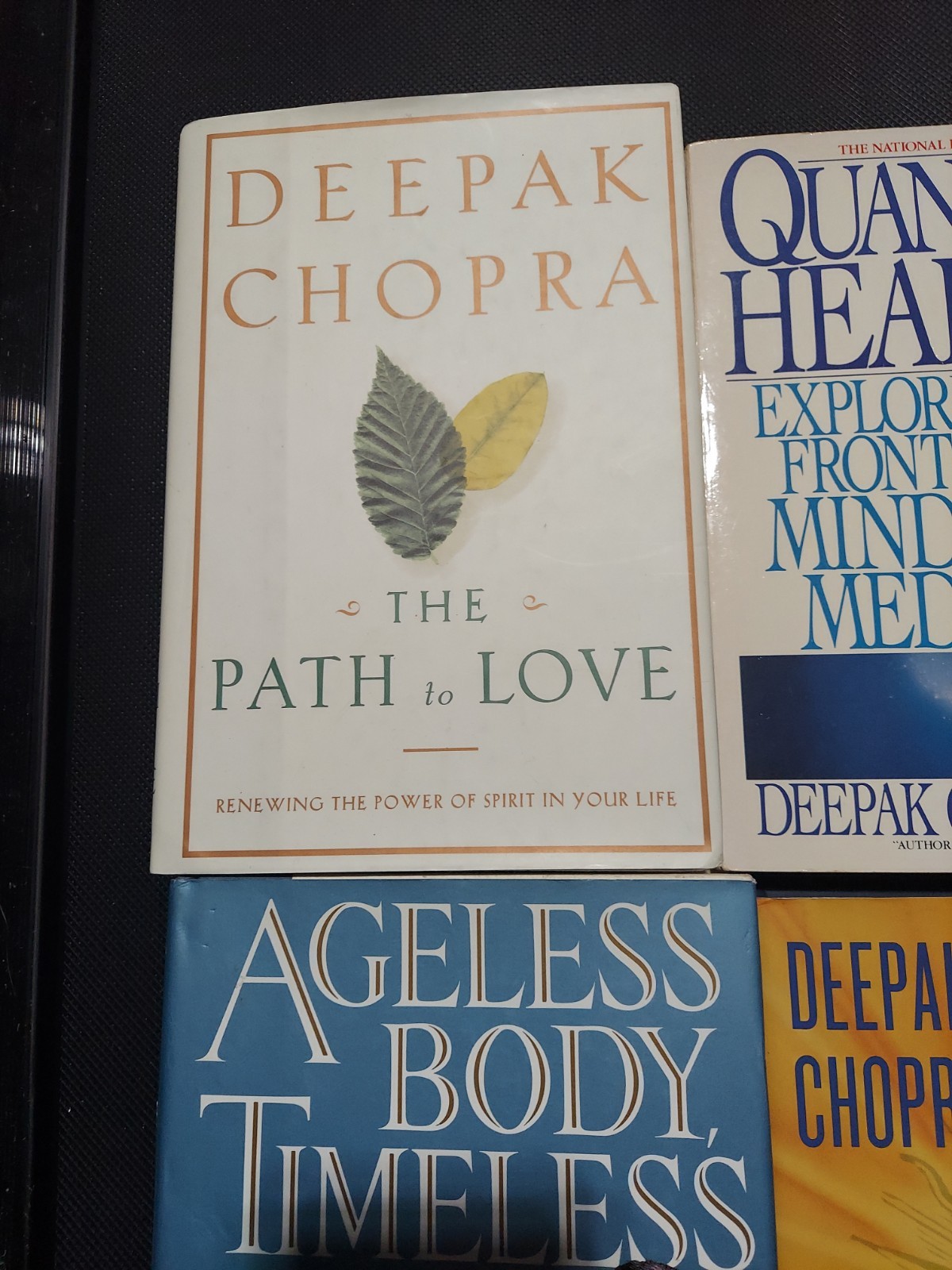 6 Book lot Eckhart Tolle, Deepock Chopra, A new Earth, The path of love, ageless