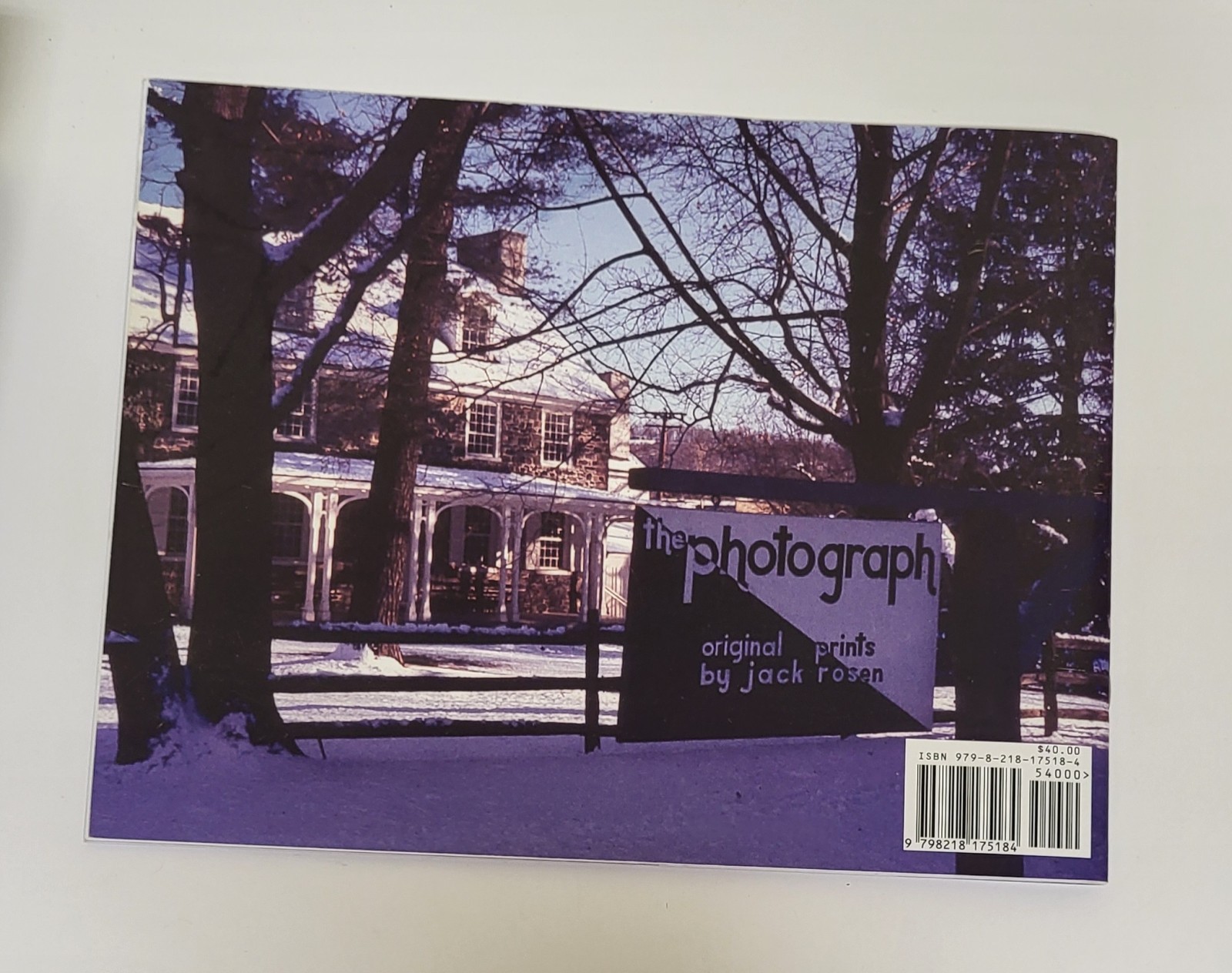 Jack Rosen Photographer Softcover Photography Book 80 Pages
