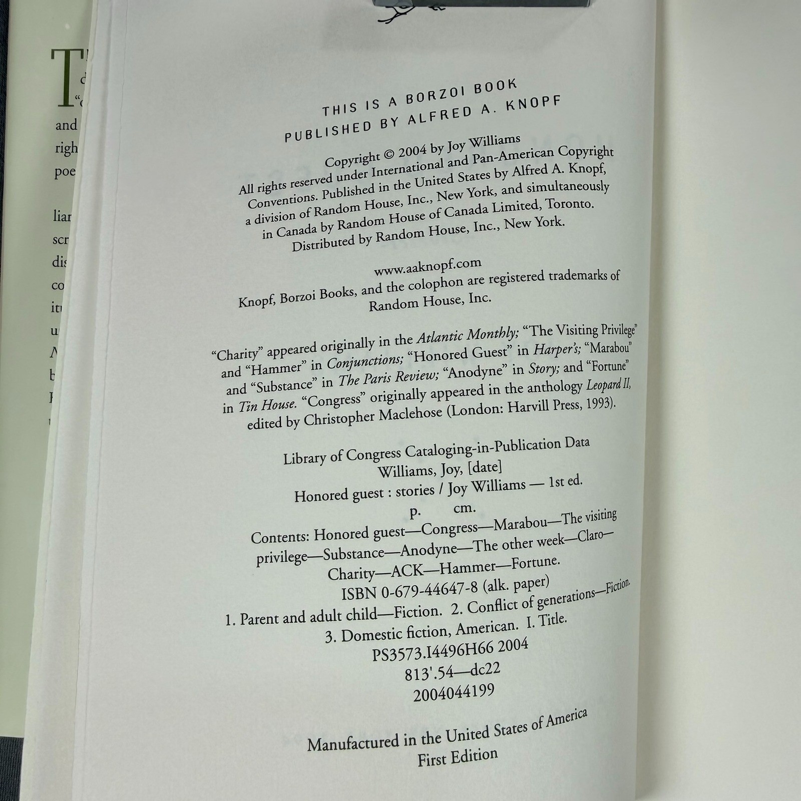Alfred A. Knopf Honored Guest Books Hardcover Cream 1st Ed Fiction Literature