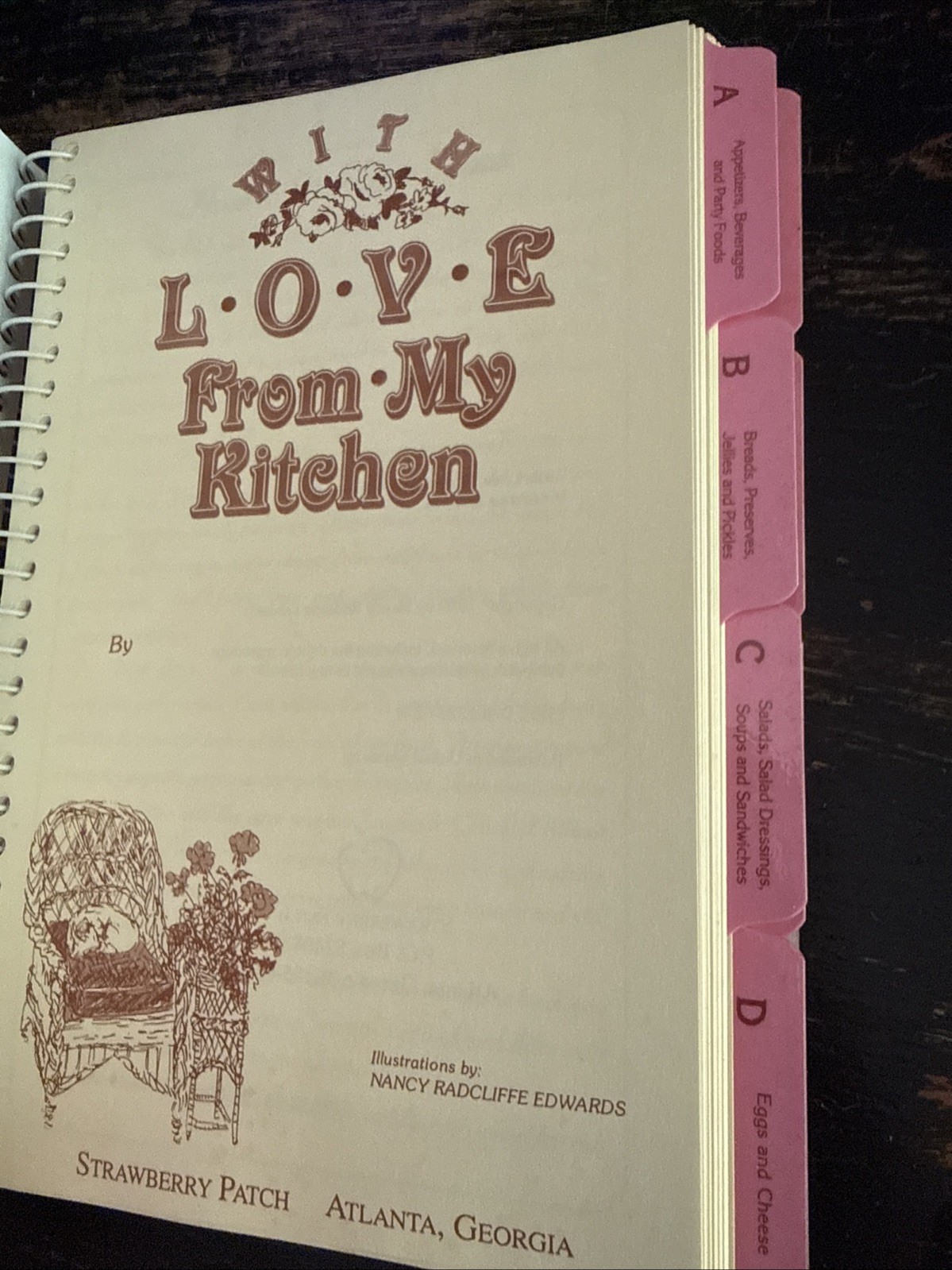 With Love from My Kitchen – Spiral-bound, by Nancy Radcliffe Edwards – Like new